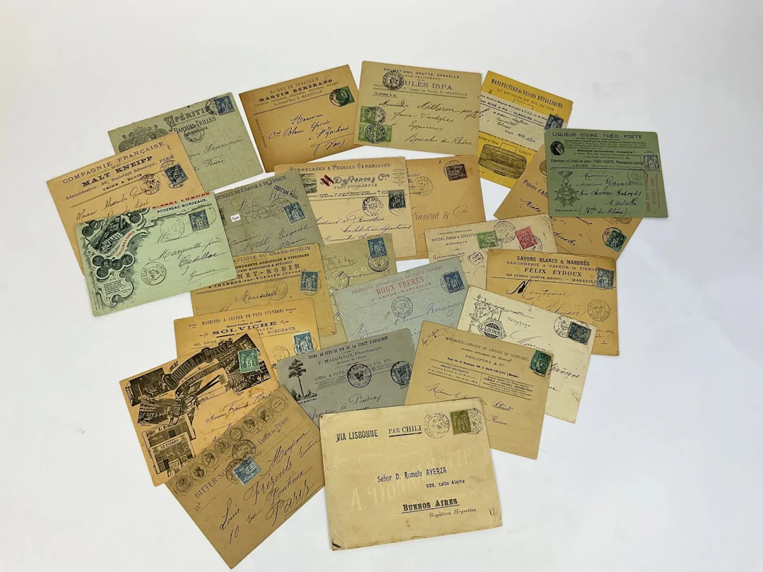 Sage - Advertising: Set of 23 pre-stamped letters featuring - Lot 102