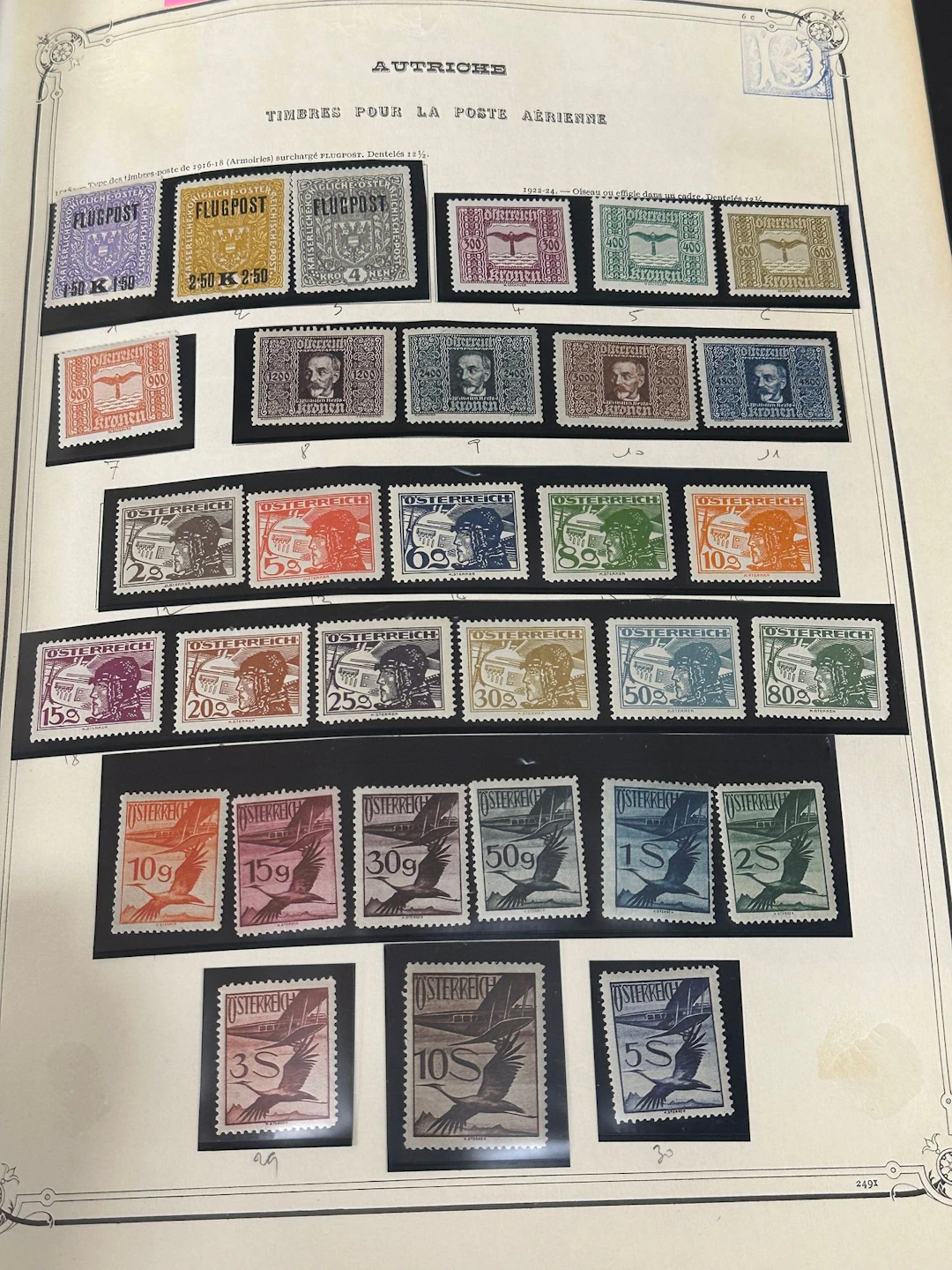 Austria: Collection of Austrian stamps including the classic - Lot 144