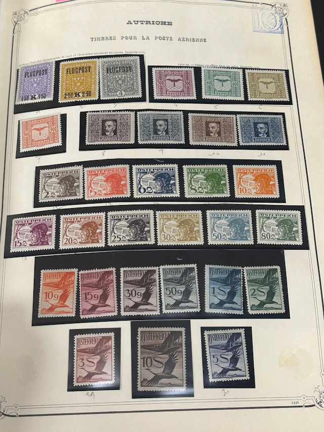Austria: Collection of Austrian stamps including the classic - Lot 144