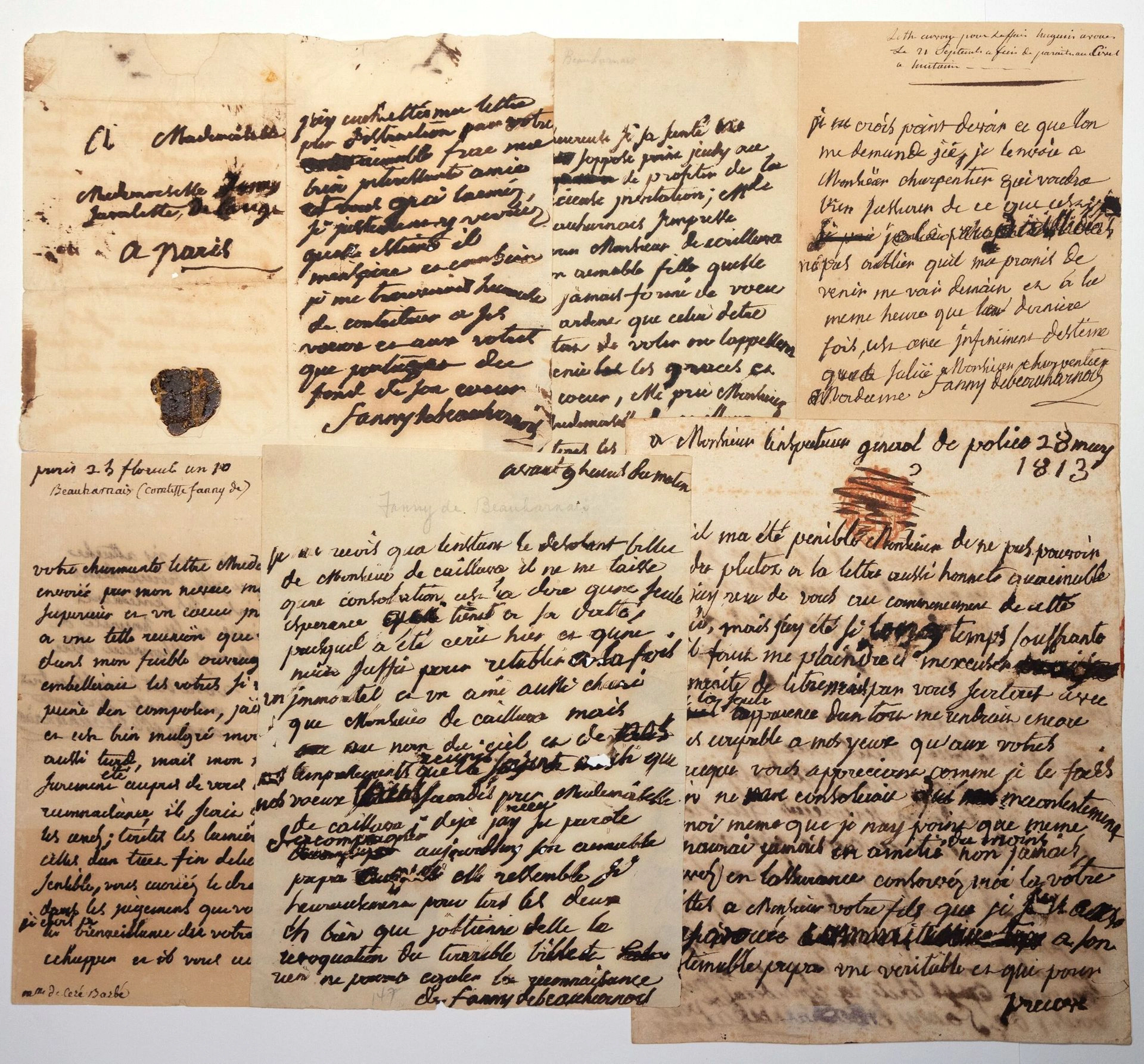 Countess FANNY DE BEAUHARNAIS. Marie-Anne-Françoise MOUCHARD - Lot 274