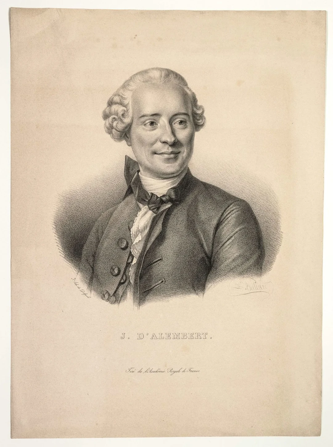 Jean LE ROND D'ALEMBERT, mathematician, physicist, philosoph - Lot 453
