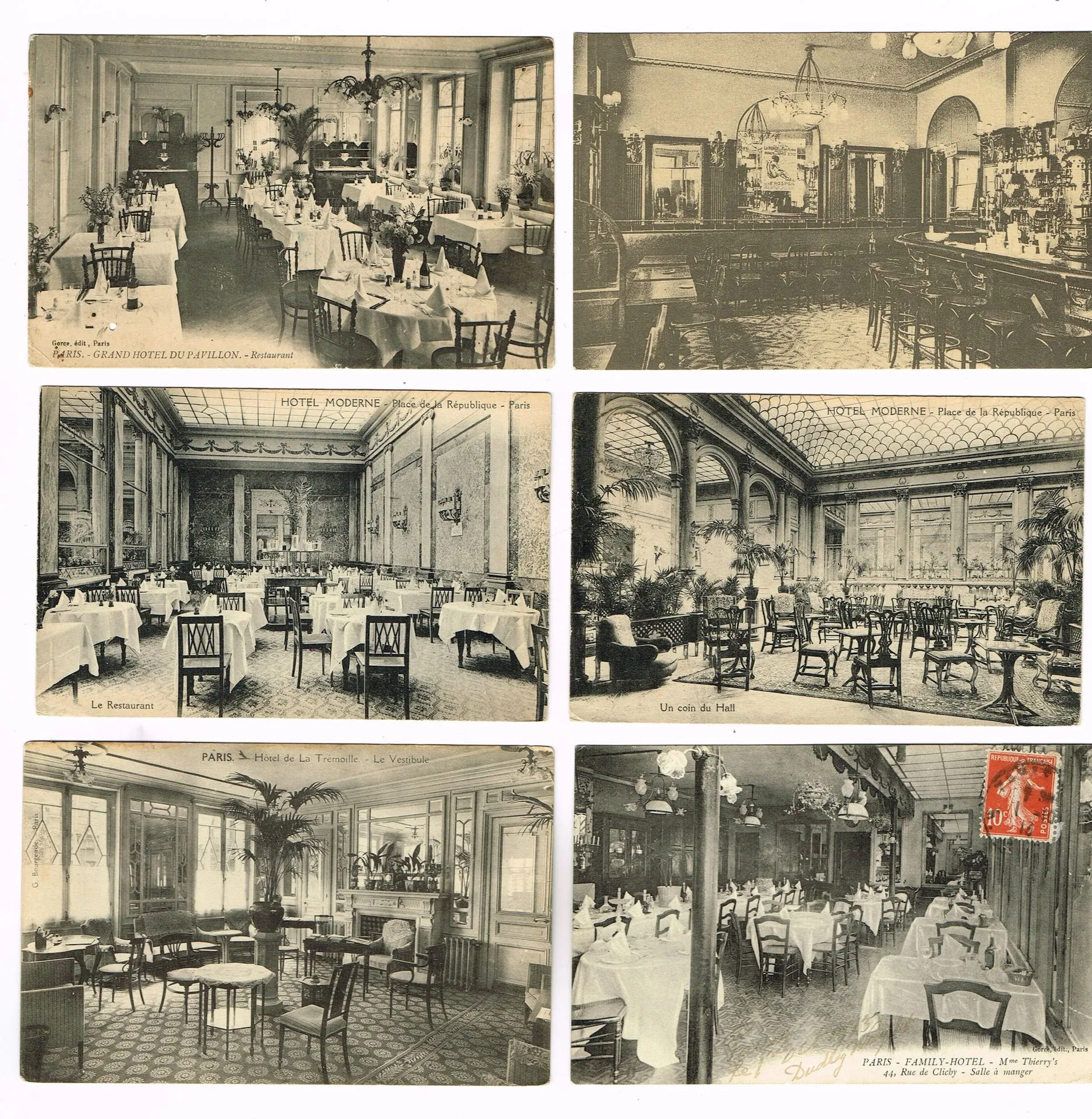 PARISIAN RESTAURANTS (39 postcards) / 1) Set of 16 postcards - Lot 147