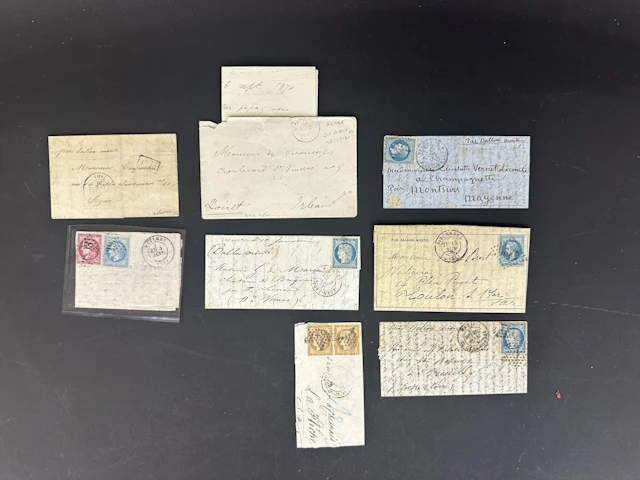 1870 War: A nice set of 7 airmail envelopes and 1 envelope f - Lot 91