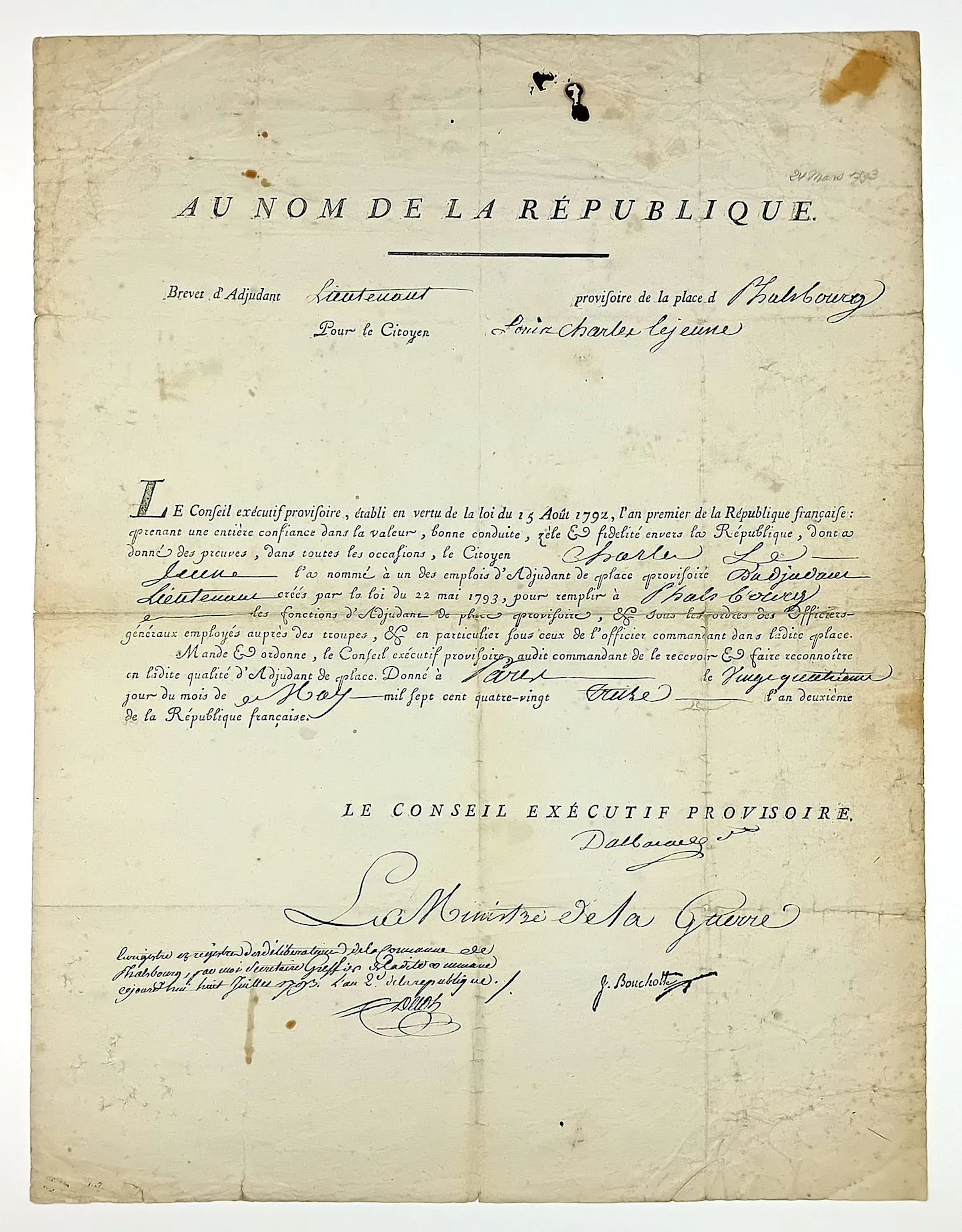 Jean DALBARADE (Biarritz, Pyrénées-Atlantiques, 1743 – St. J - Lot 222