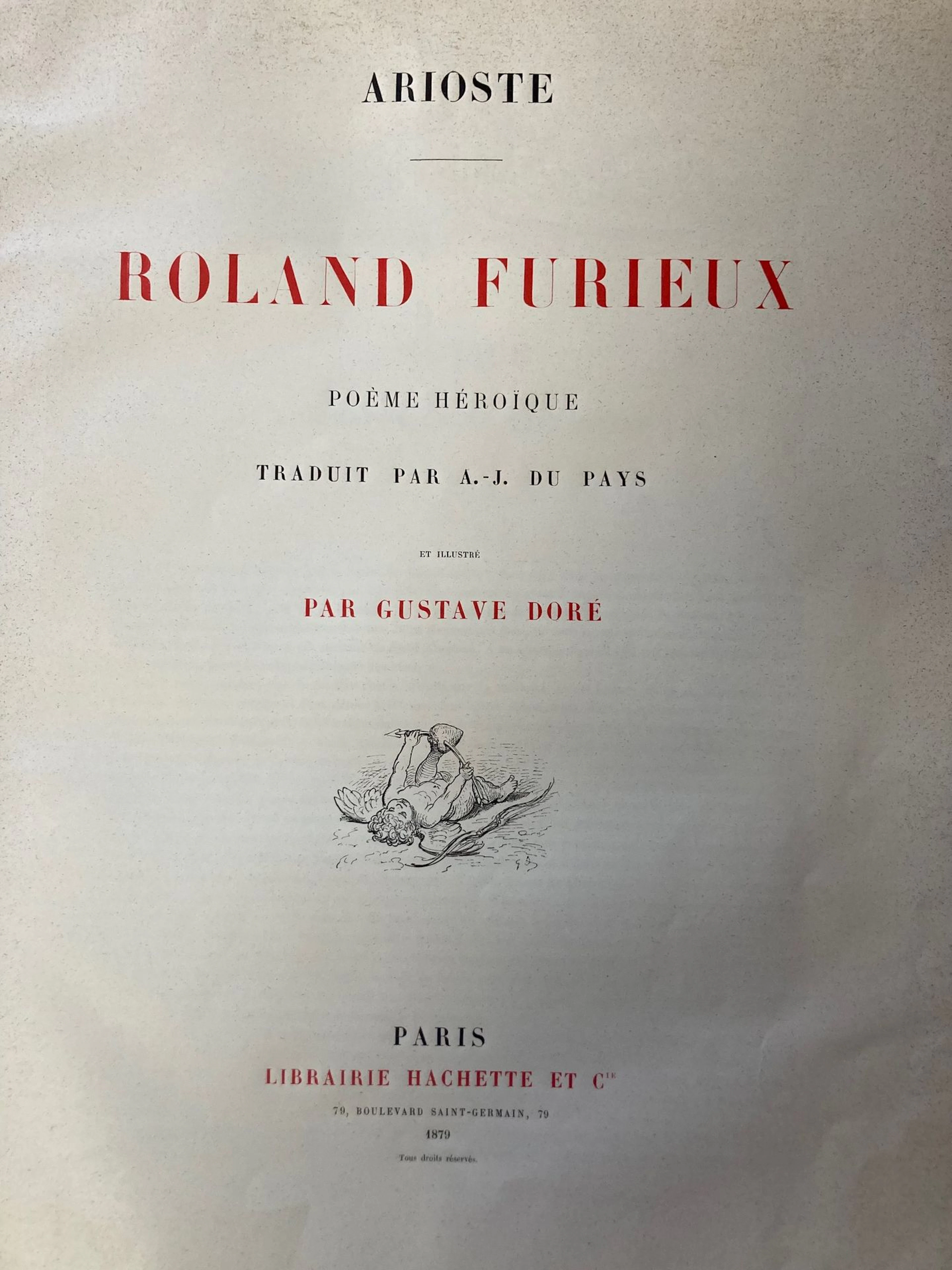 ARIOSTE. *The Furious Roland* - Lot 413