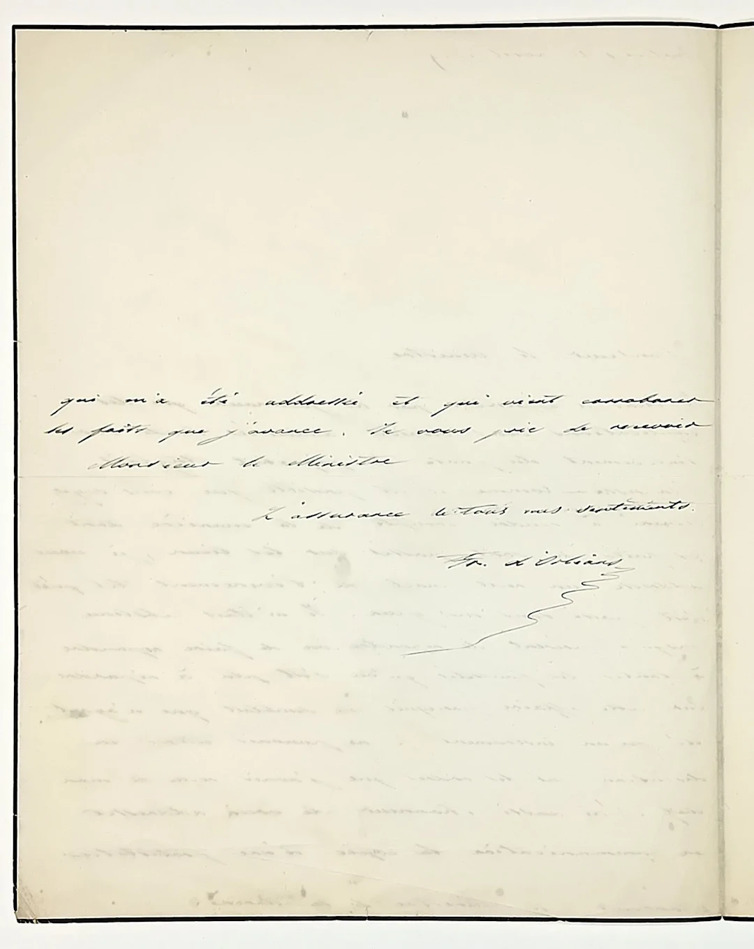 François d'ORLÉANS, Prince de Joinville, 3rd Son of Louis-Ph - Lot 652