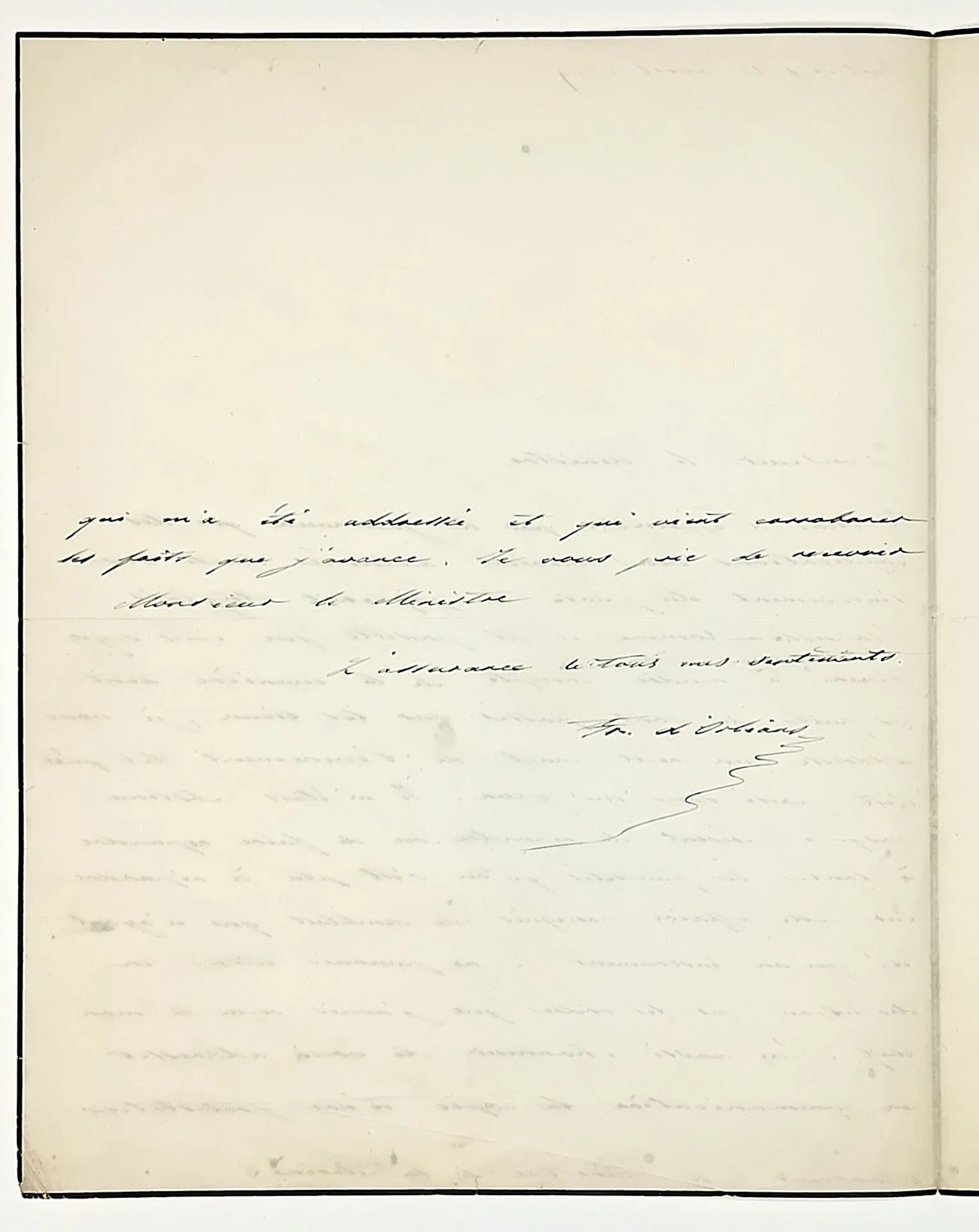François d'ORLÉANS, Prince de Joinville, 3rd Son of Louis-Ph - Lot 652