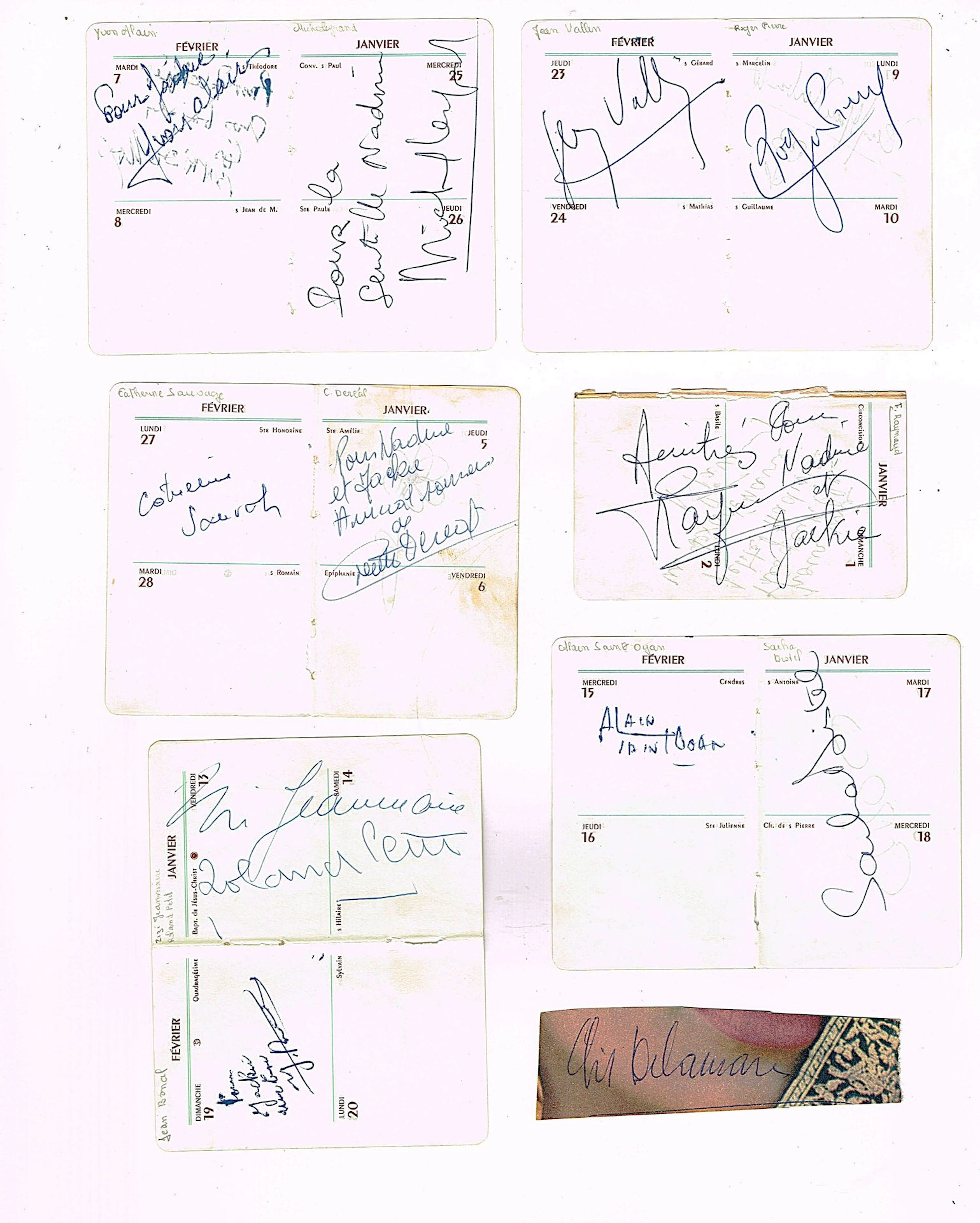 AUTOGRAPHS / A collection of about thirty autographs collect - Lot 222