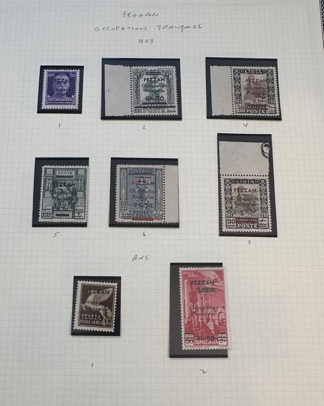 French Colonies - Fezzan: Collection of stamps from Fezzan a - Lot 17