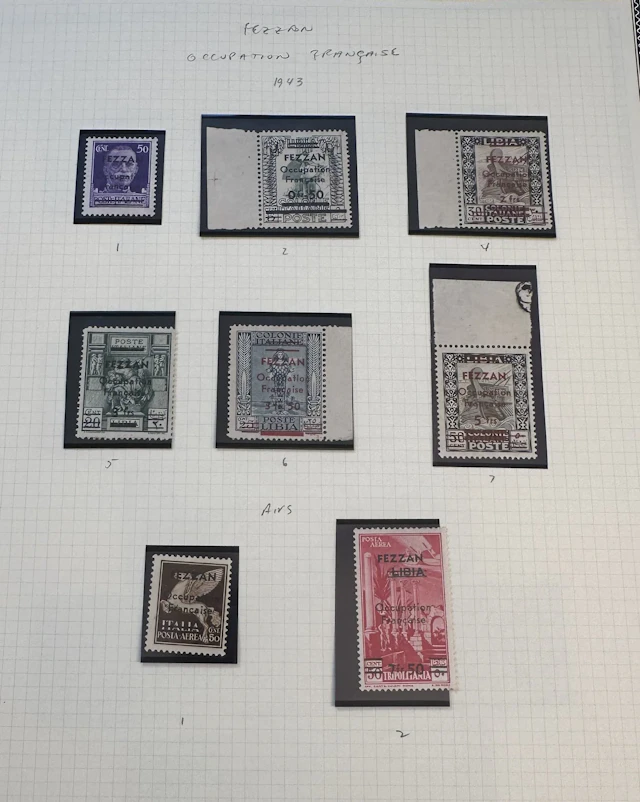 French Colonies - Fezzan: Collection of stamps from Fezzan a - Lot 17