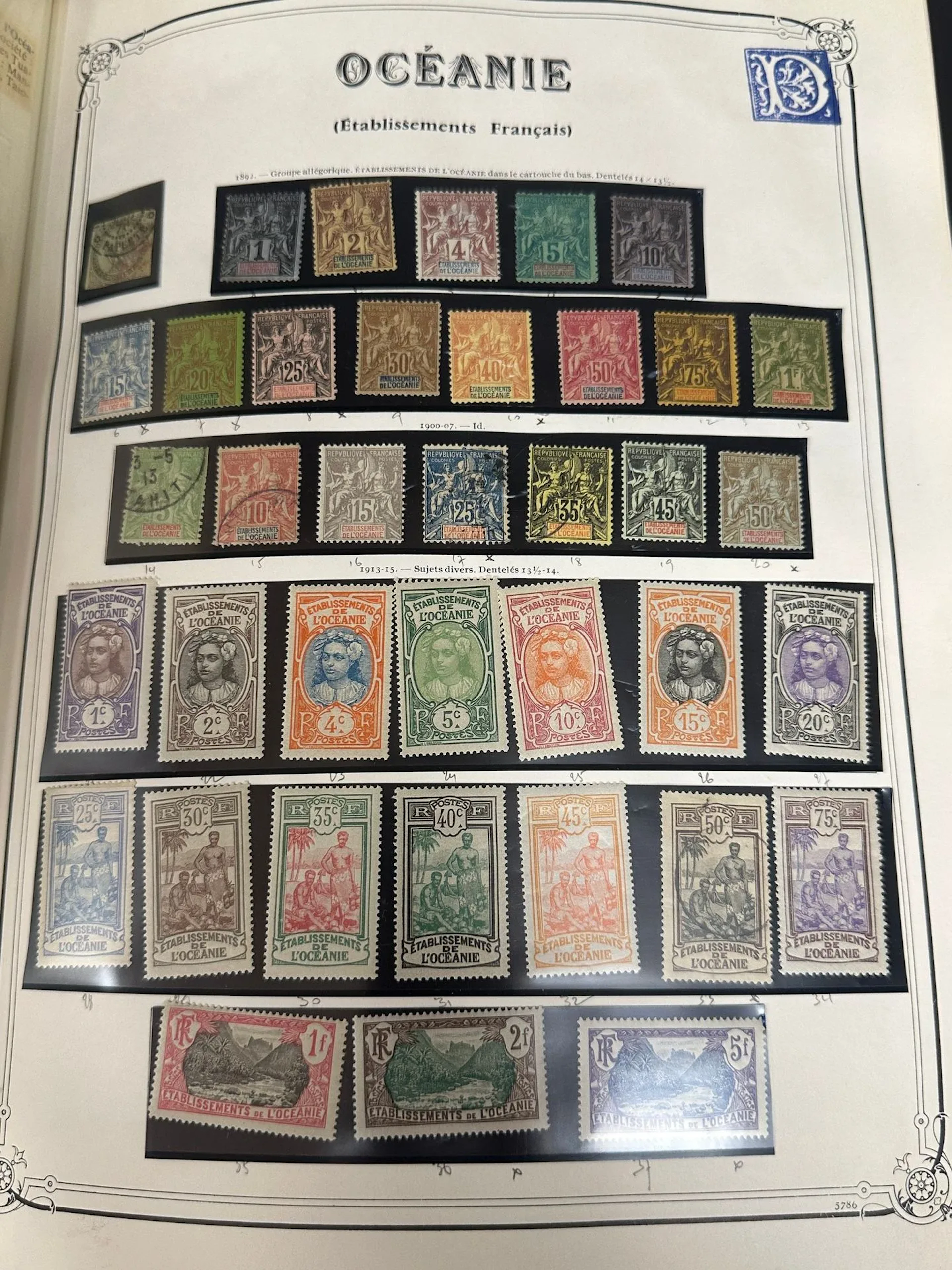 French Colonies—Africa, Oceania, and Greece: A set of stamps - Lot 148