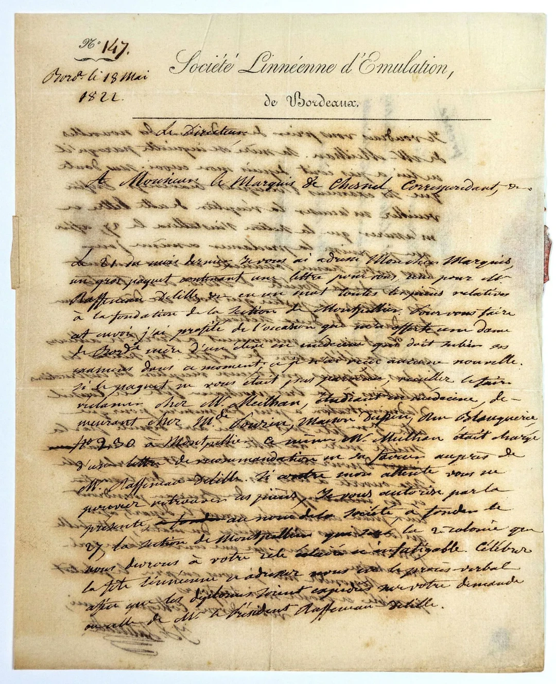 GIRONDE. 1822. LATERRADE (Jean François) c. 1780–Bordeaux 18 - Lot 432