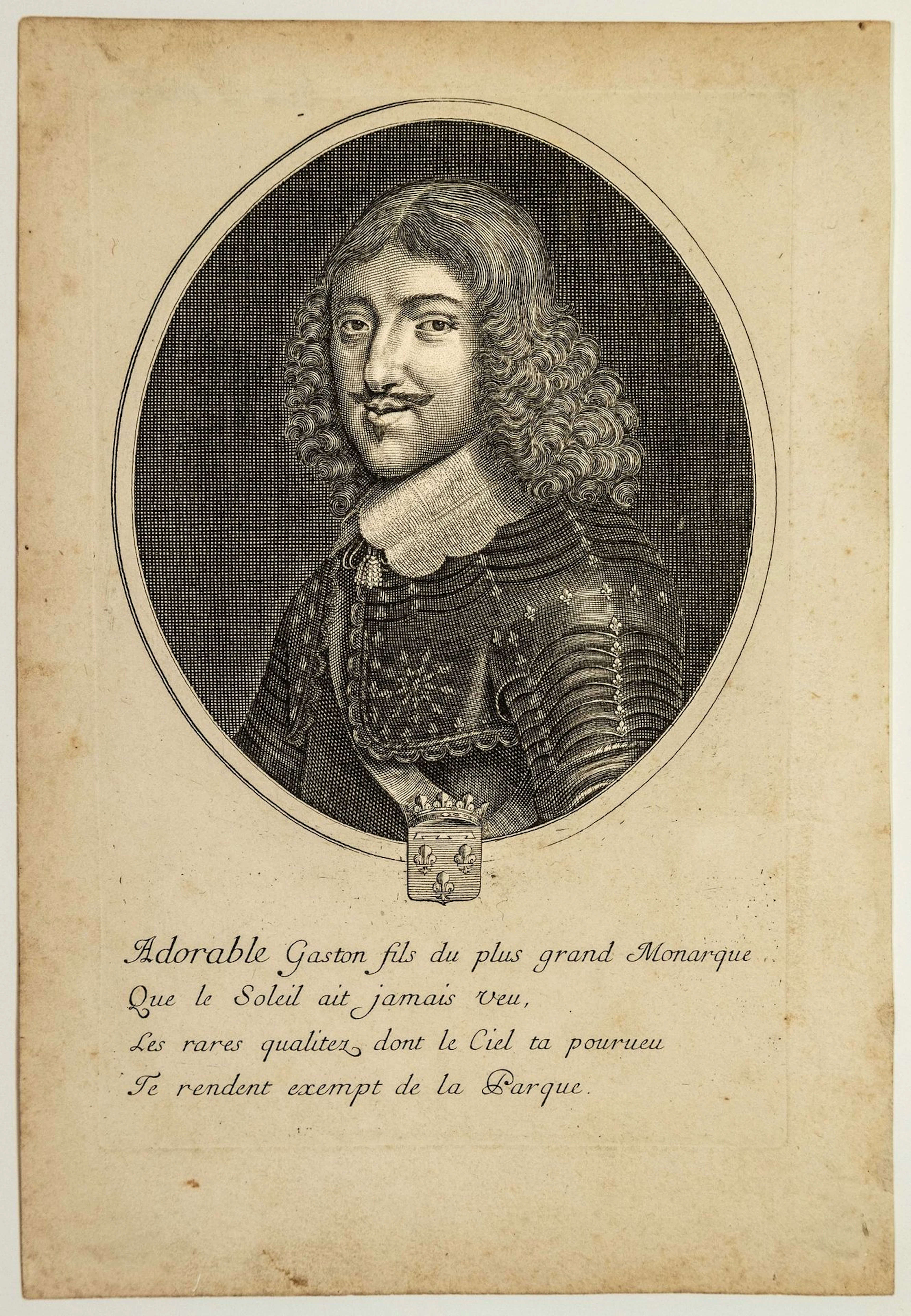 GASTON OF FRANCE, known as Gaston d’ORLÉANS, Son of France, - Lot 21