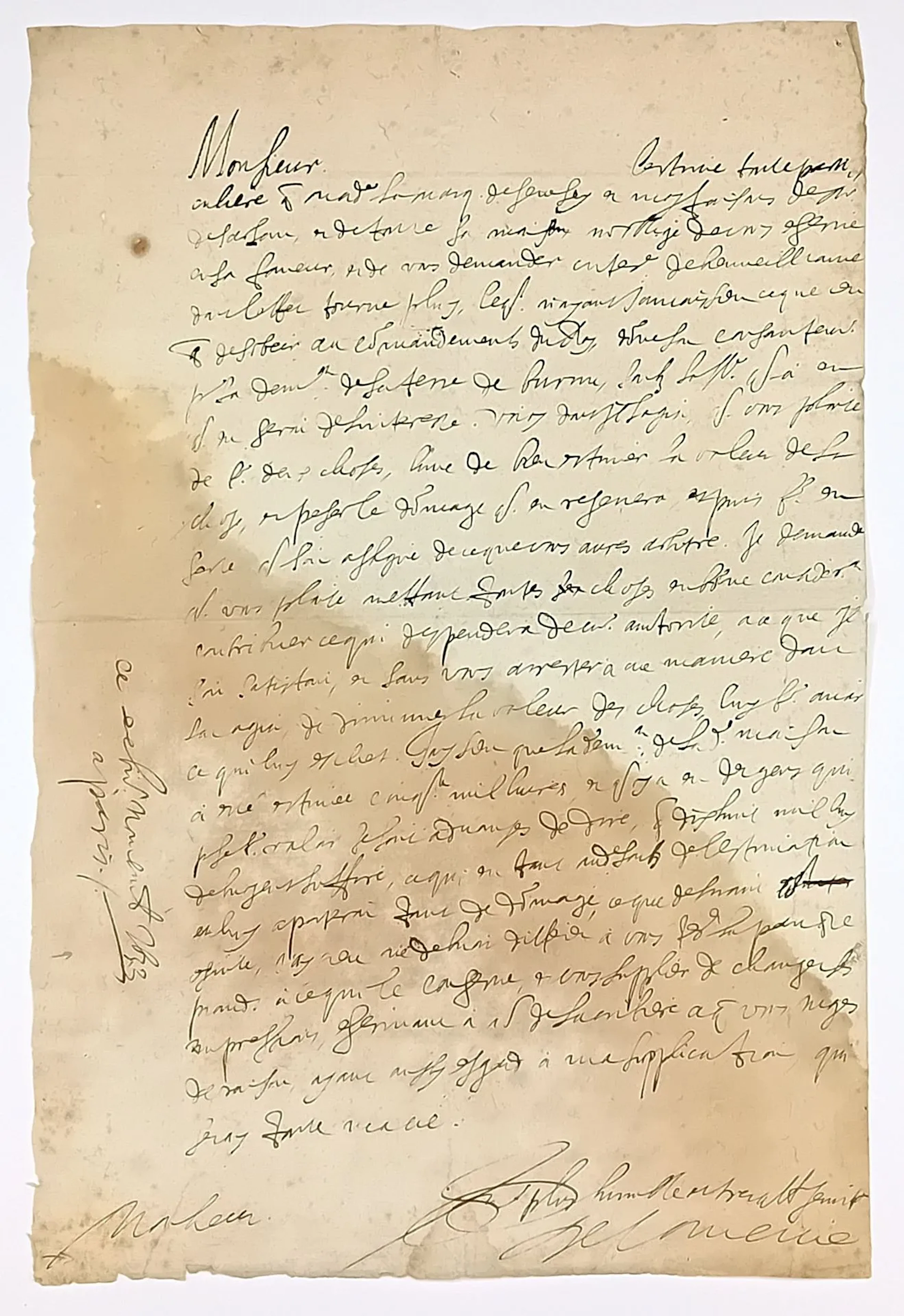 Henri-Auguste LOMÉNIE Comte de BRIENNE et de Montbron Baron - Lot 9