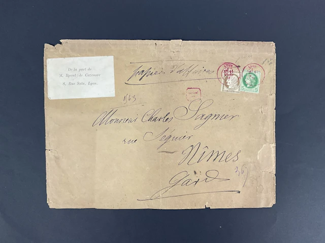 Ceres Perforated 1871: 5c. Green and 30c. Brown. Postmark fr - Lot 98