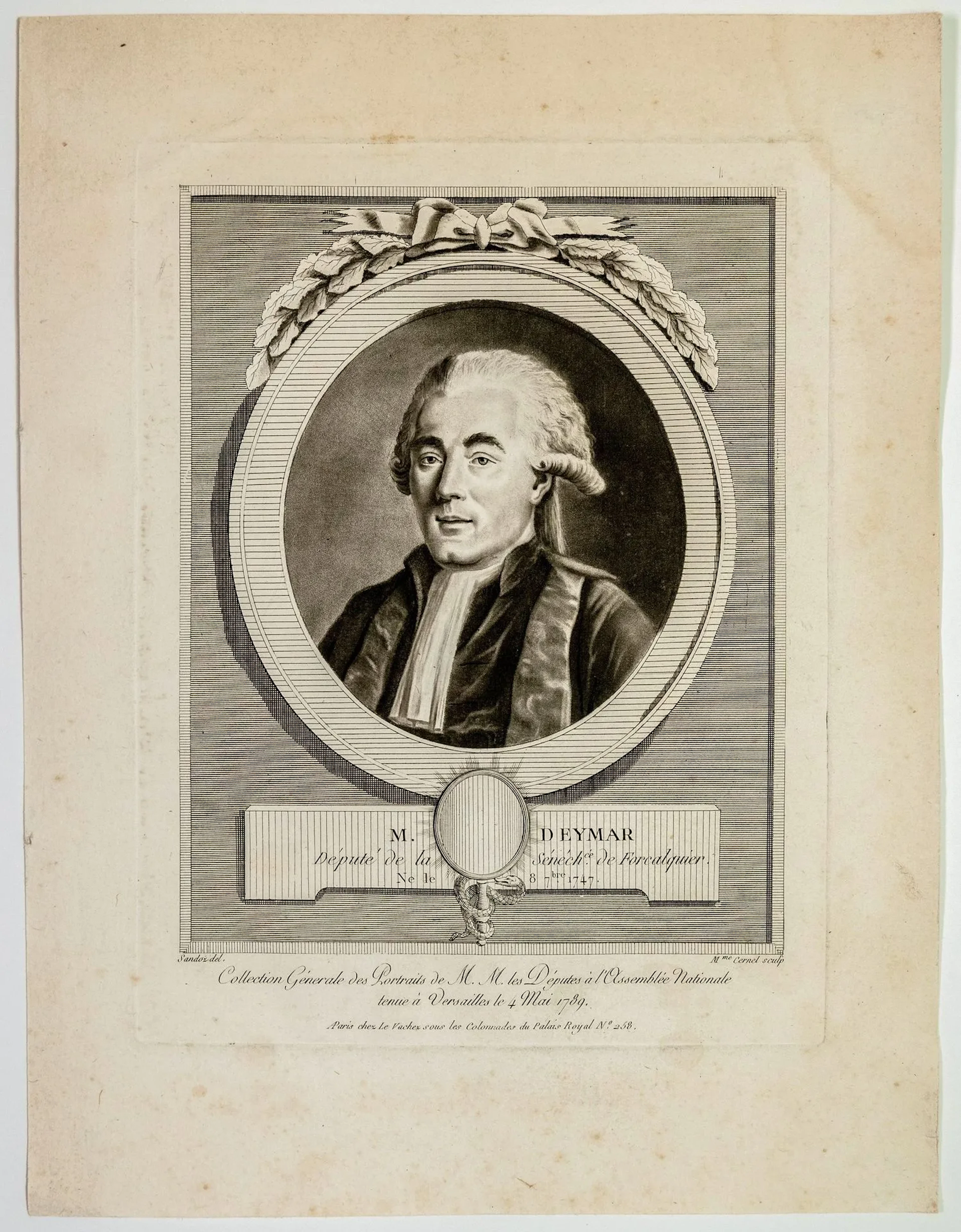 Ange Marie DEYMAR, Deputy of the Sénéchaussée of FORCALQUIER - Lot 147