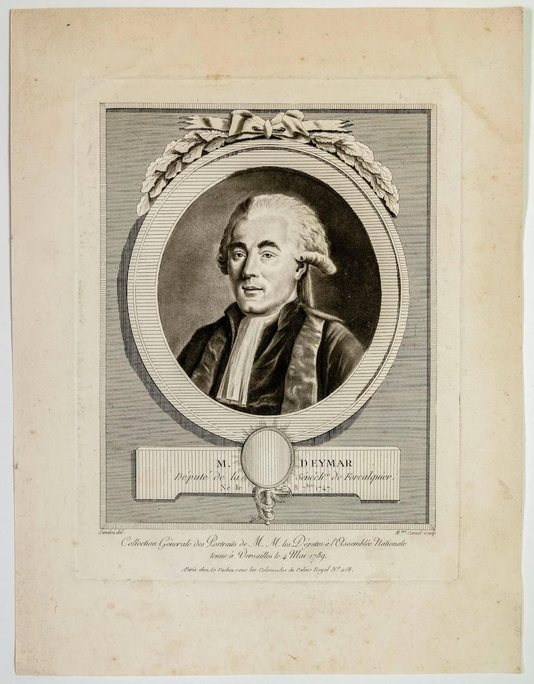 Ange Marie DEYMAR, Deputy of the Sénéchaussée of FORCALQUIER - Lot 147