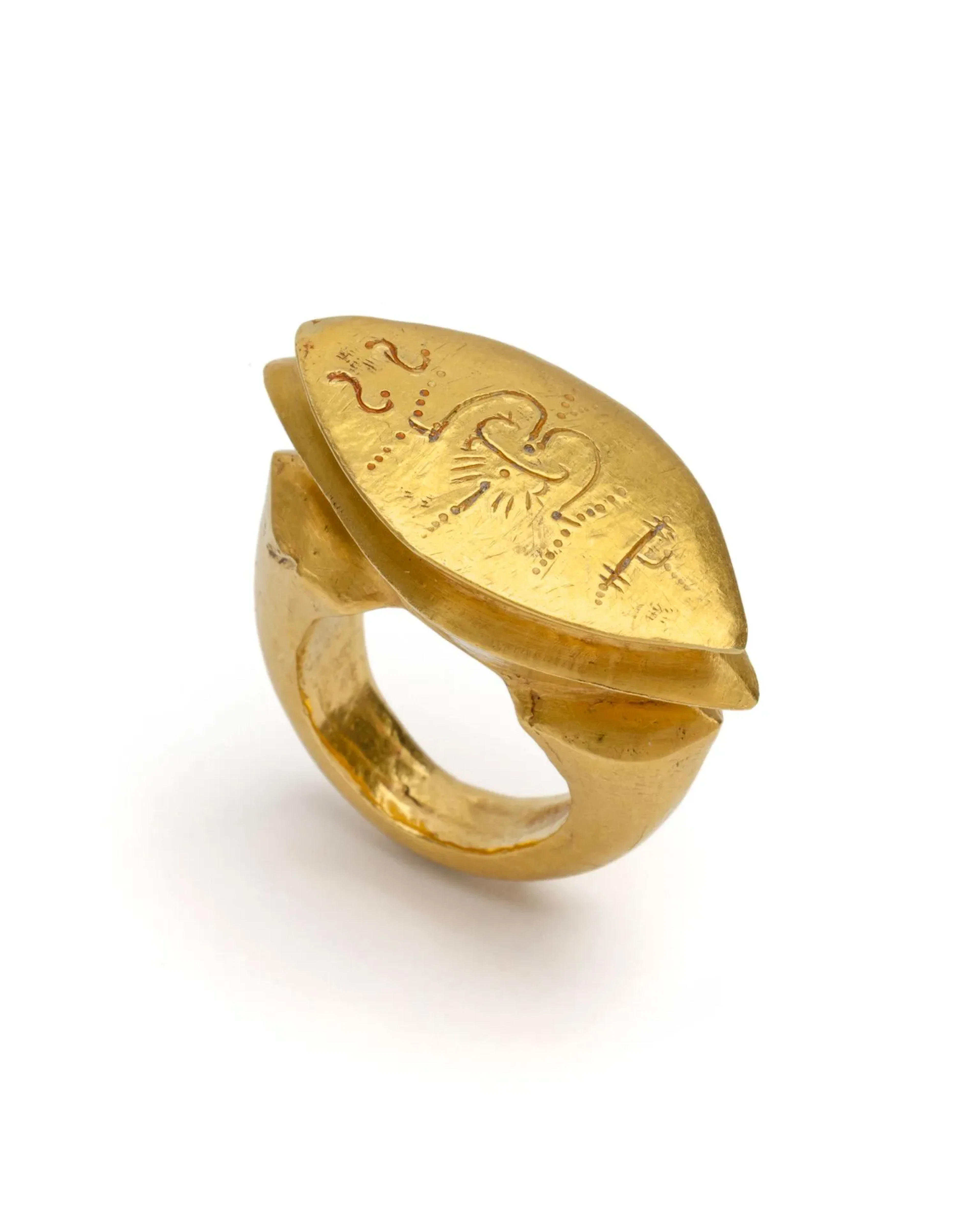 Java gold ring - Lot 7