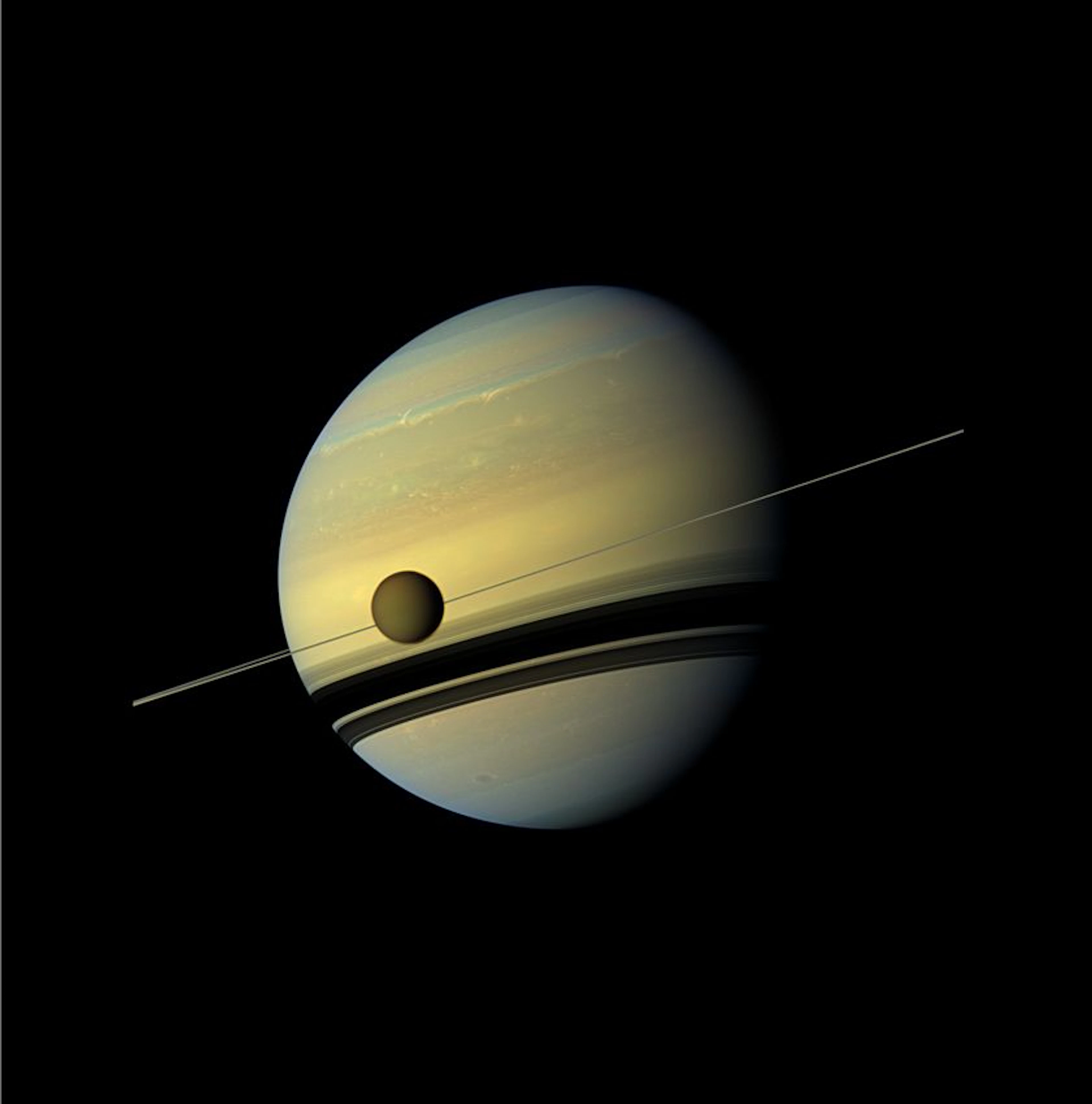 NASA. Magnificent view of the planet Saturn from the Cassini - Lot 313