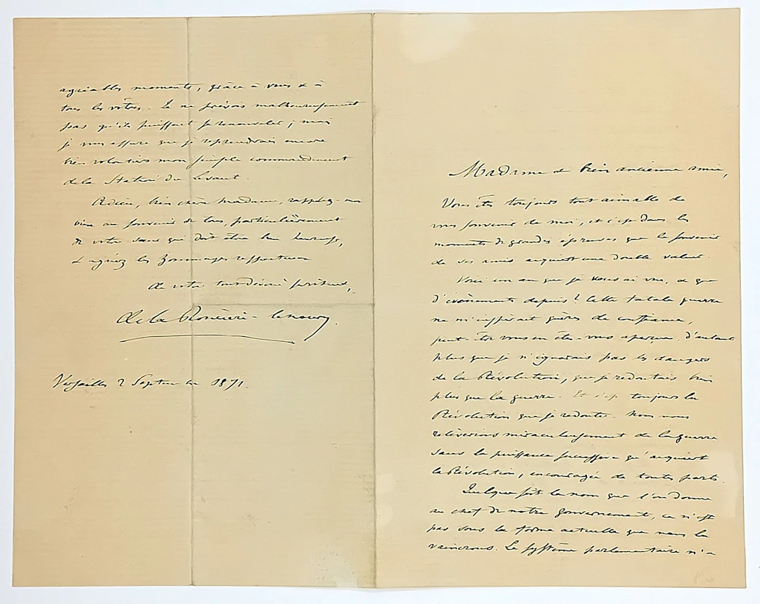 Baron Camille Clément de LA RONCIÈRE-LE-NOURY (1813-1881) Ad - Lot 622