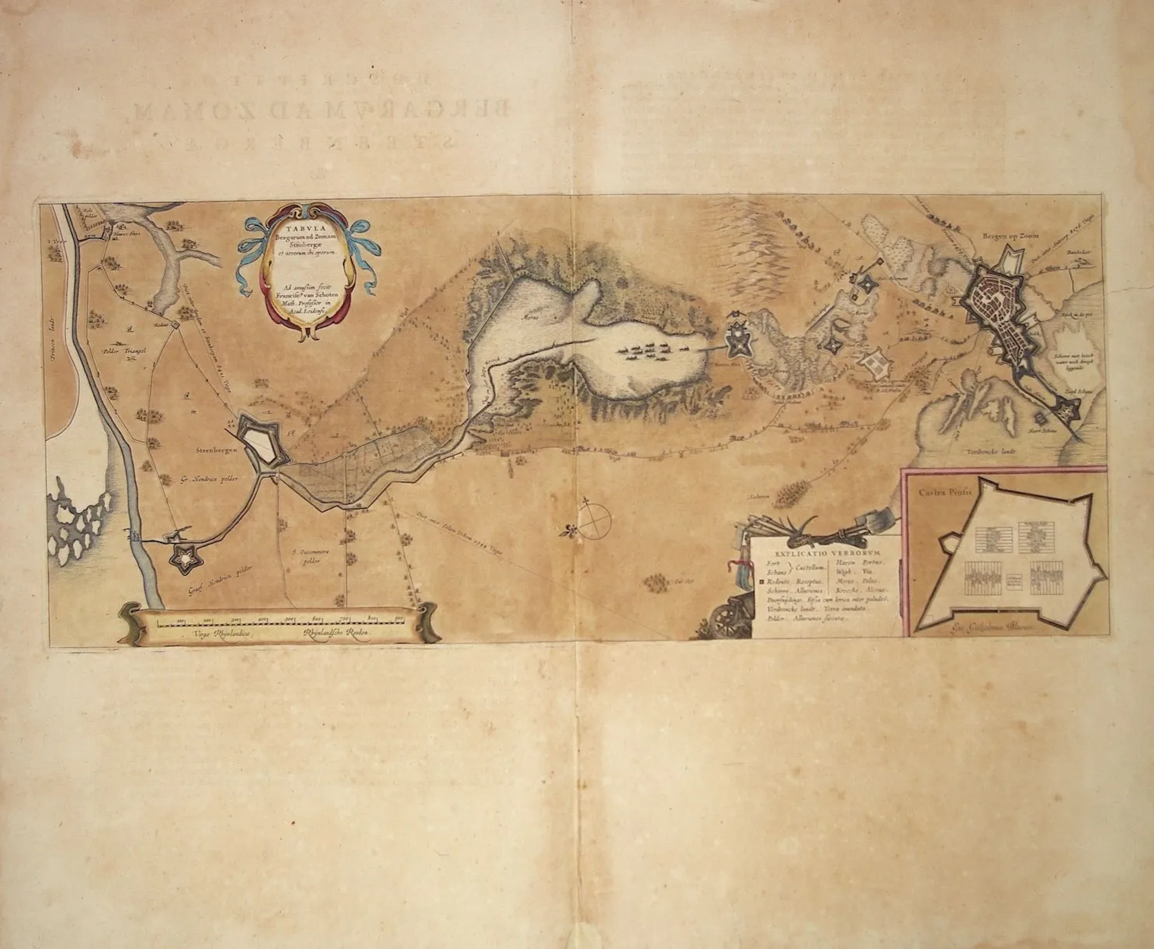 17th c. map: NETHERLANDS. BERG-OP-ZOOM. "Tabula Bergarum ad - Lot 22