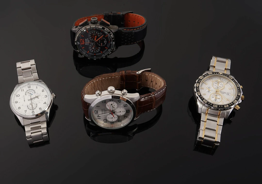 PULSAR — Set of 4 Men's Wristwatches - Lot 385