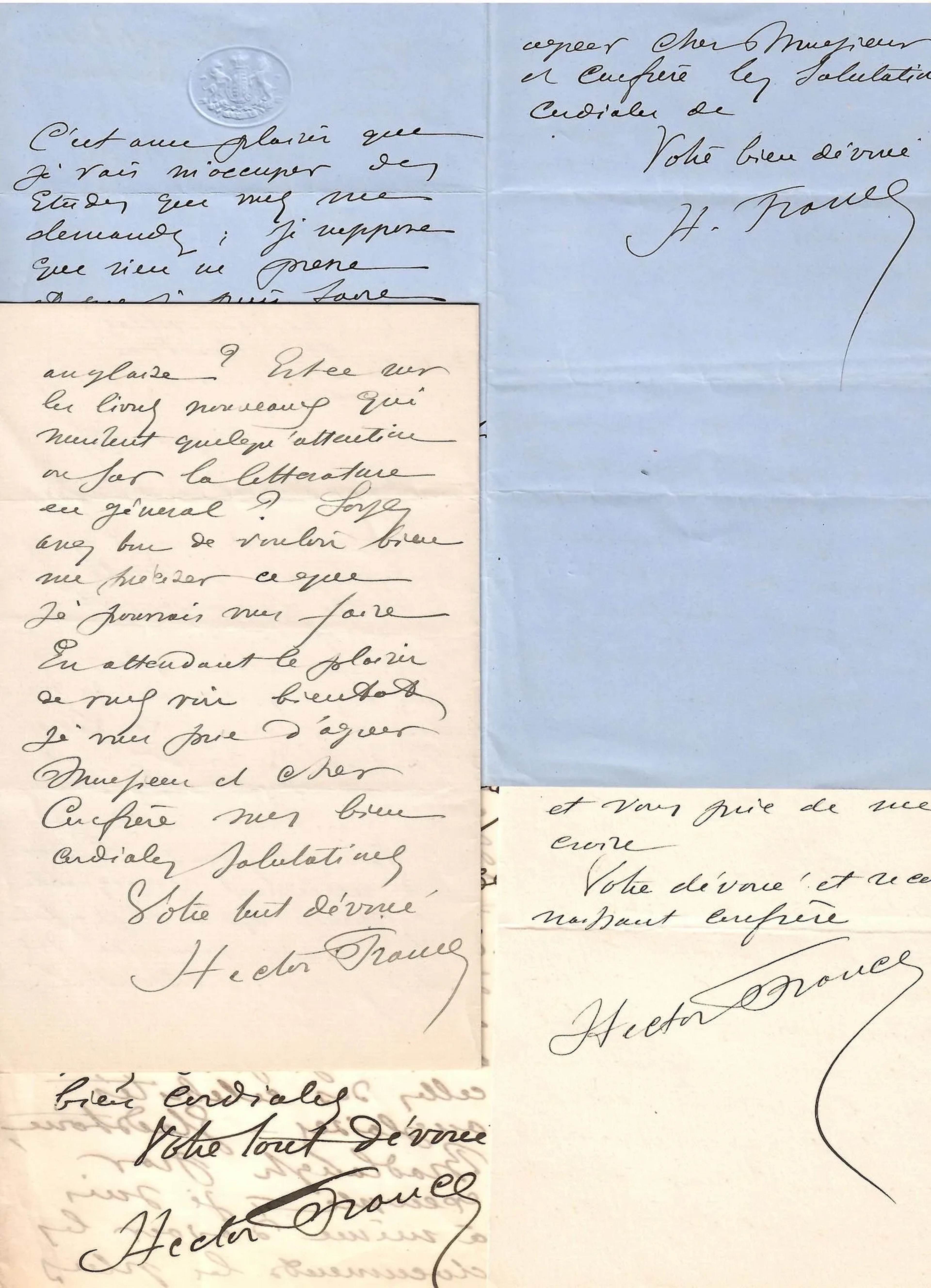 Hector FRANCE, Writer (Mirecourt, Vosges, 1827 – Rueil-Malma - Lot 633