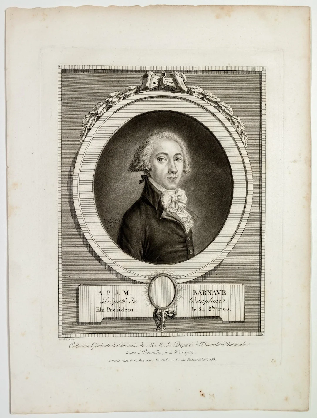 Antoine Pierre Joseph Marie BARNAVE, Dauphiné Deputy in 1789 - Lot 140