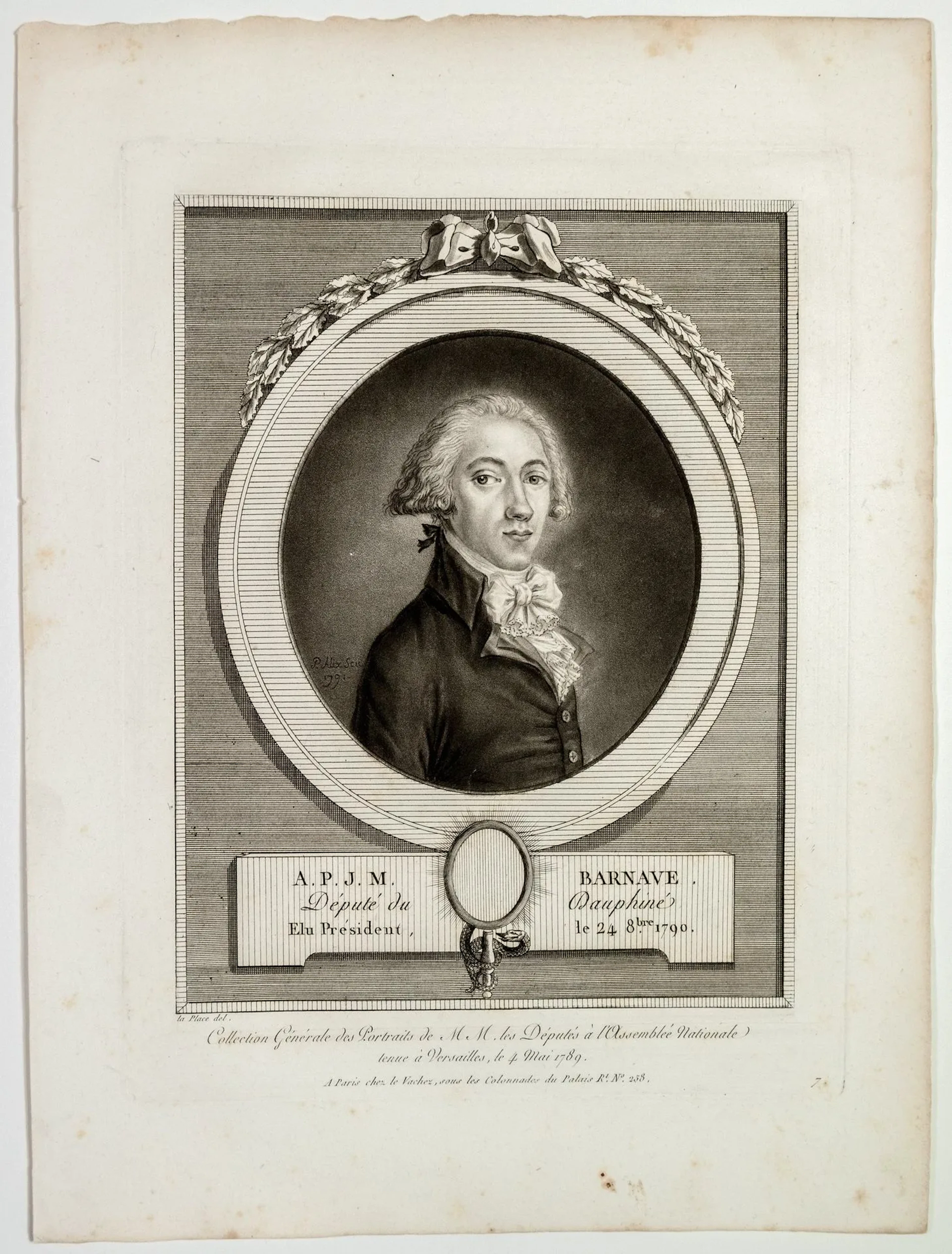 Antoine Pierre Joseph Marie BARNAVE, Dauphiné Deputy in 1789 - Lot 140