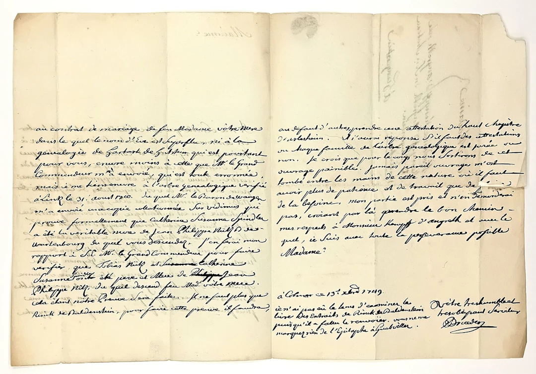 HAUT-RHIN. KEMPF D’ANGRETH, a noble family from Upper Alsace - Lot 75