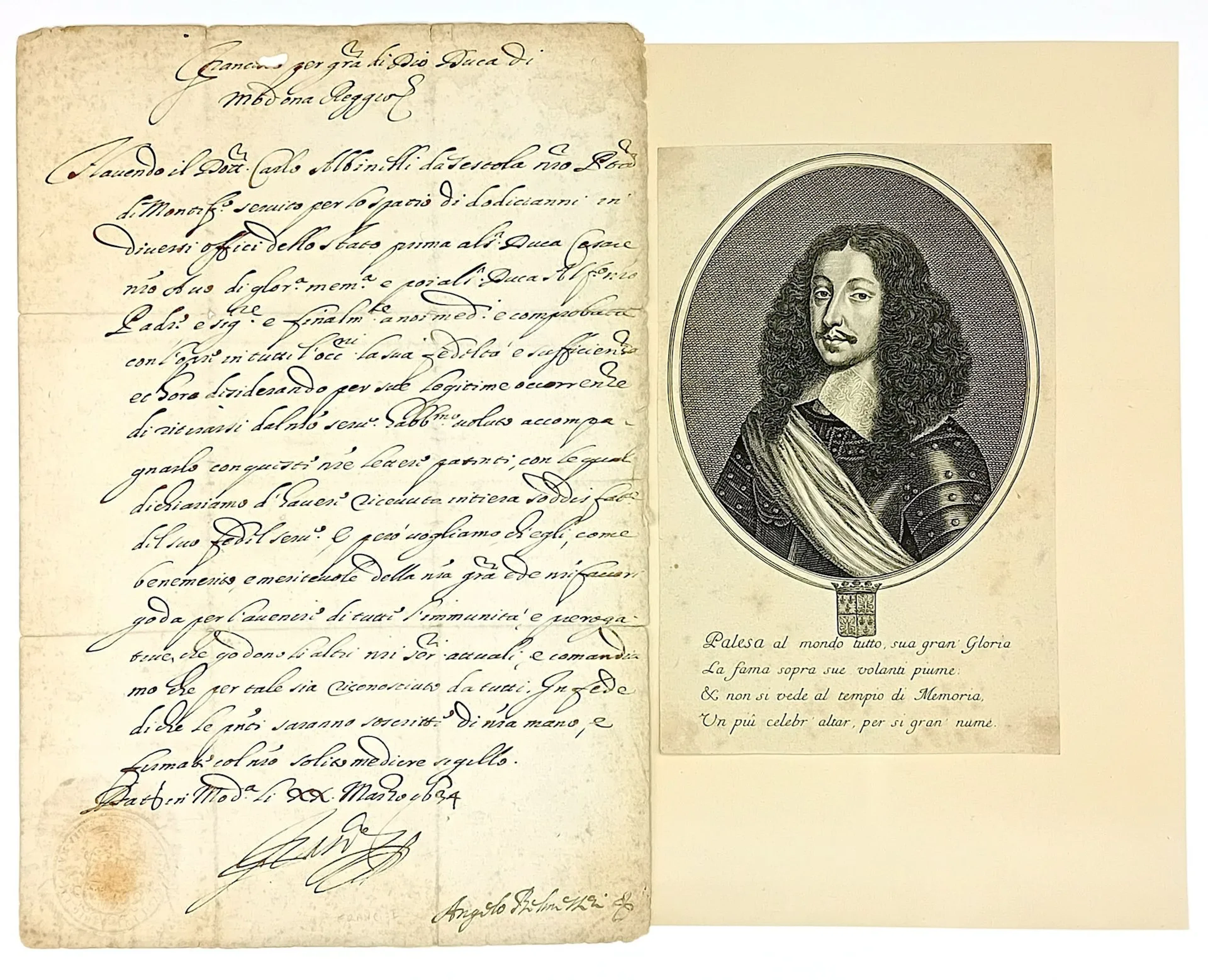 FRANÇOIS 1ER D'ESTE, Duke of Modena and Reggio (1610 - 1629) - Lot 14