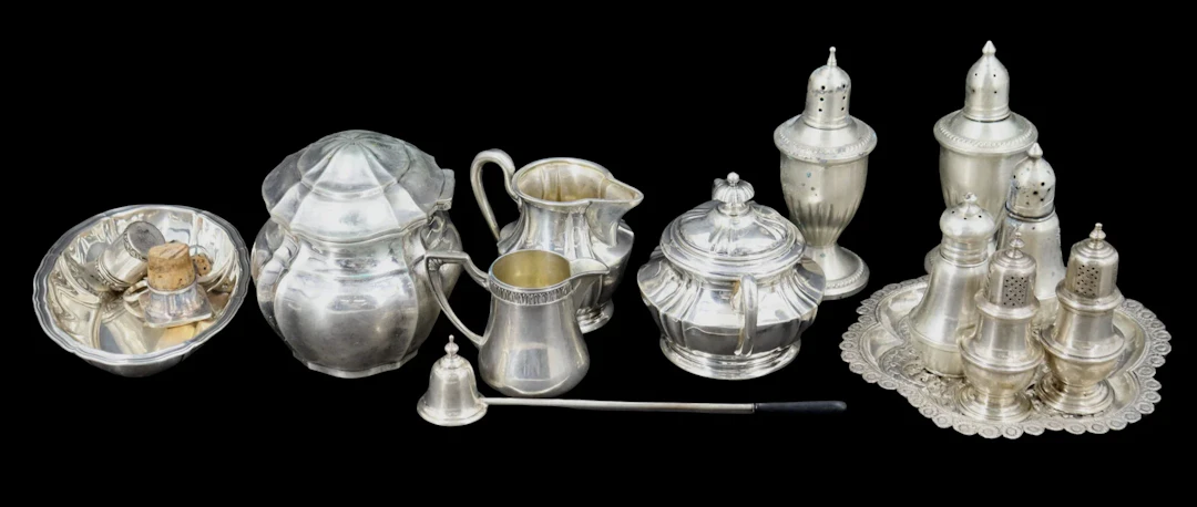 SILVER. Assorted Group of Silver Hollowware.