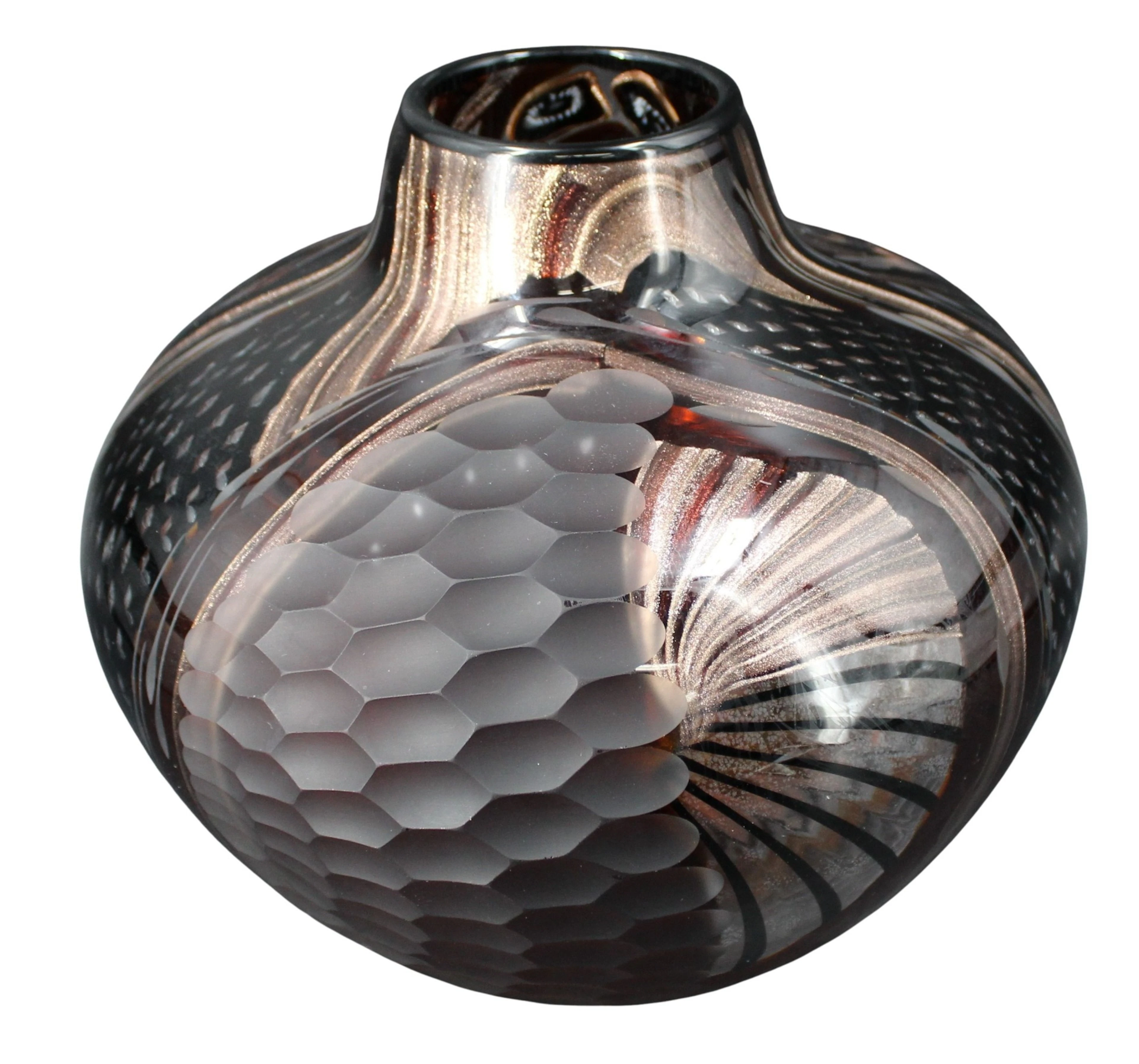 Italian (?) Art Glass Vase, Signed 2007.