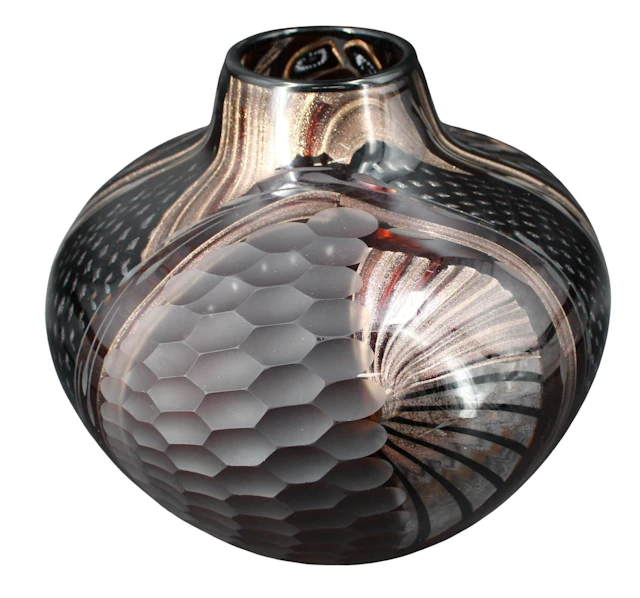 Italian (?) Art Glass Vase, Signed 2007.
