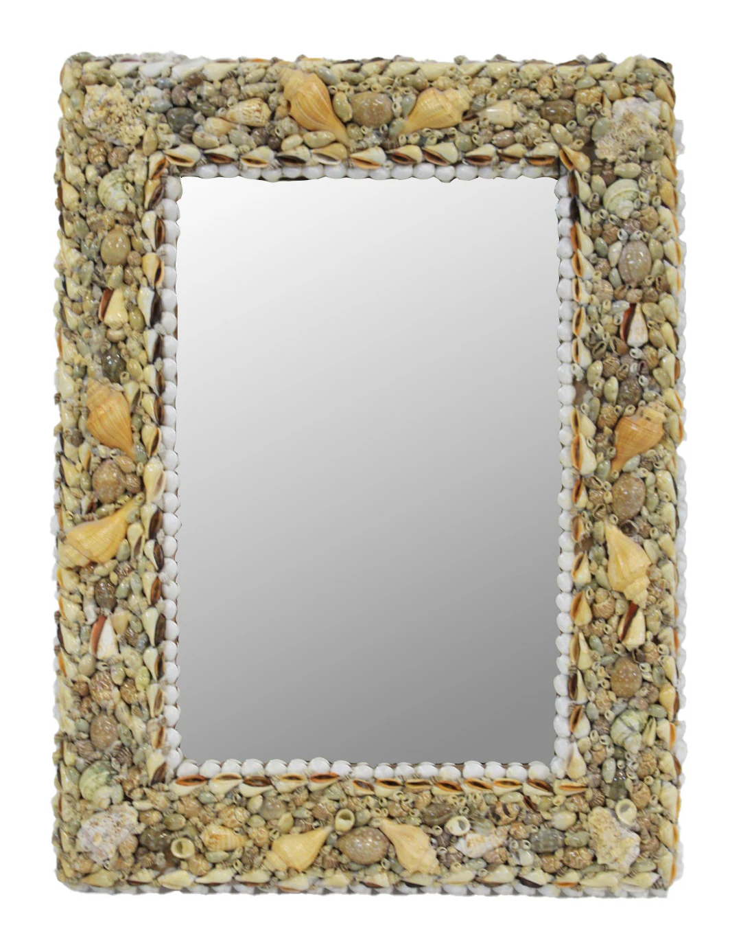 Vintage American Sea Shell Framed Mirror.