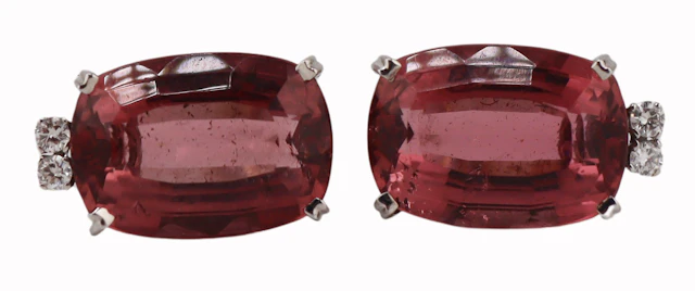 JEWELRY. Pair of H. Stern 18kt Gold, Gem & Diamond