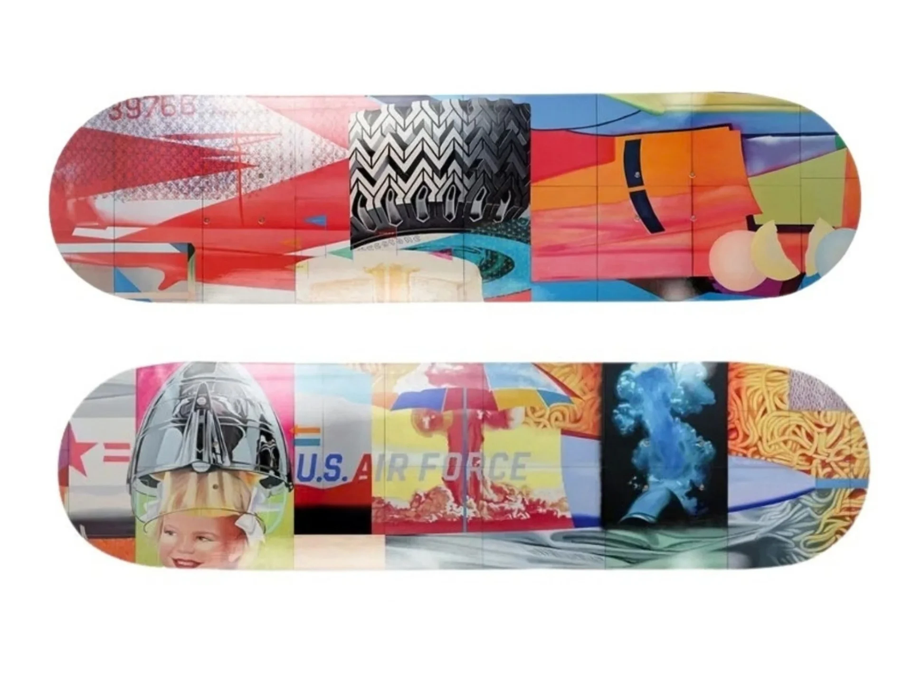 JAMES ROSENQUIST & THE SKATEROOM SKATEBOARD DECKS.