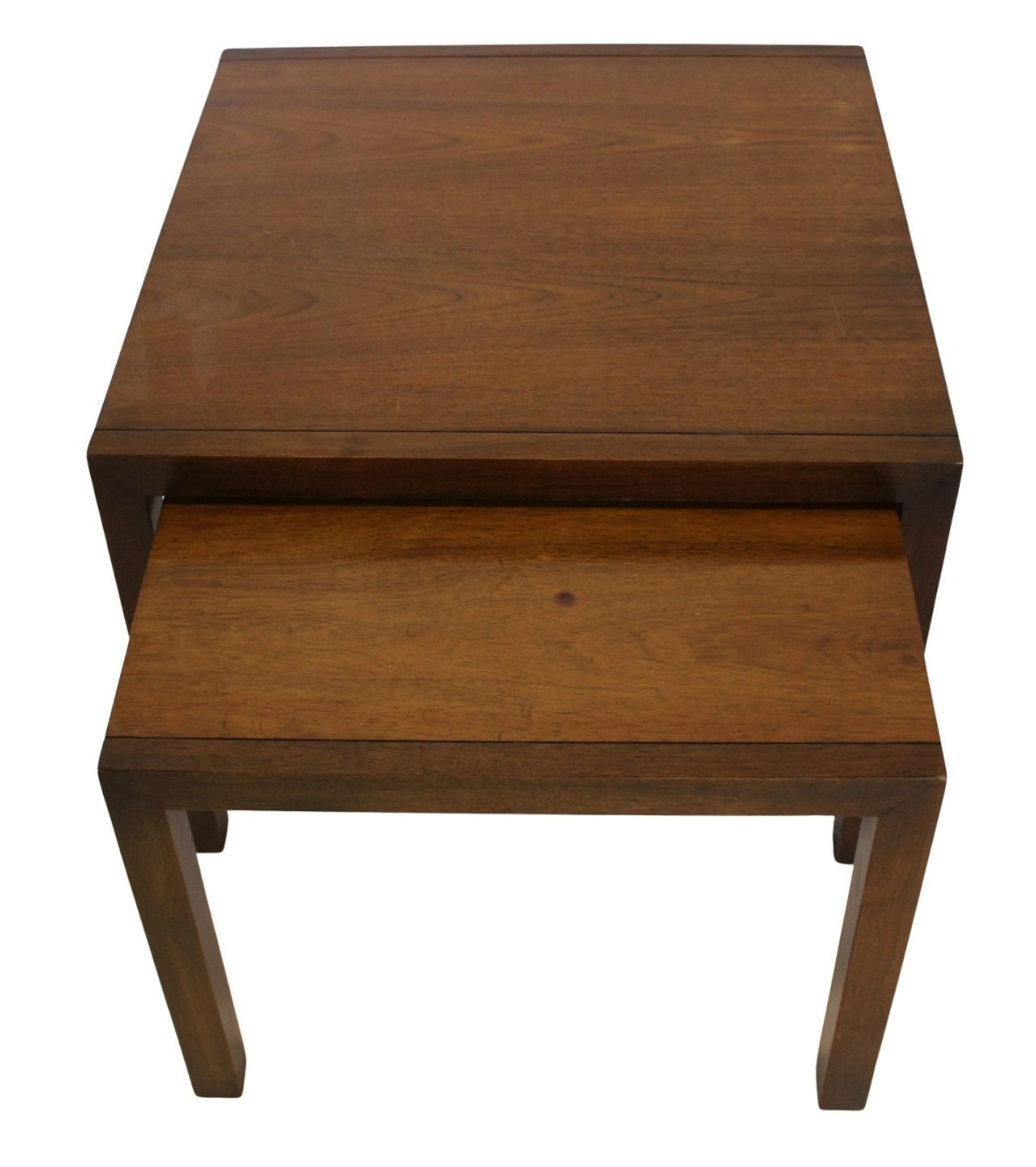 Pair of Possibly Dunbar Teak Side Tables.