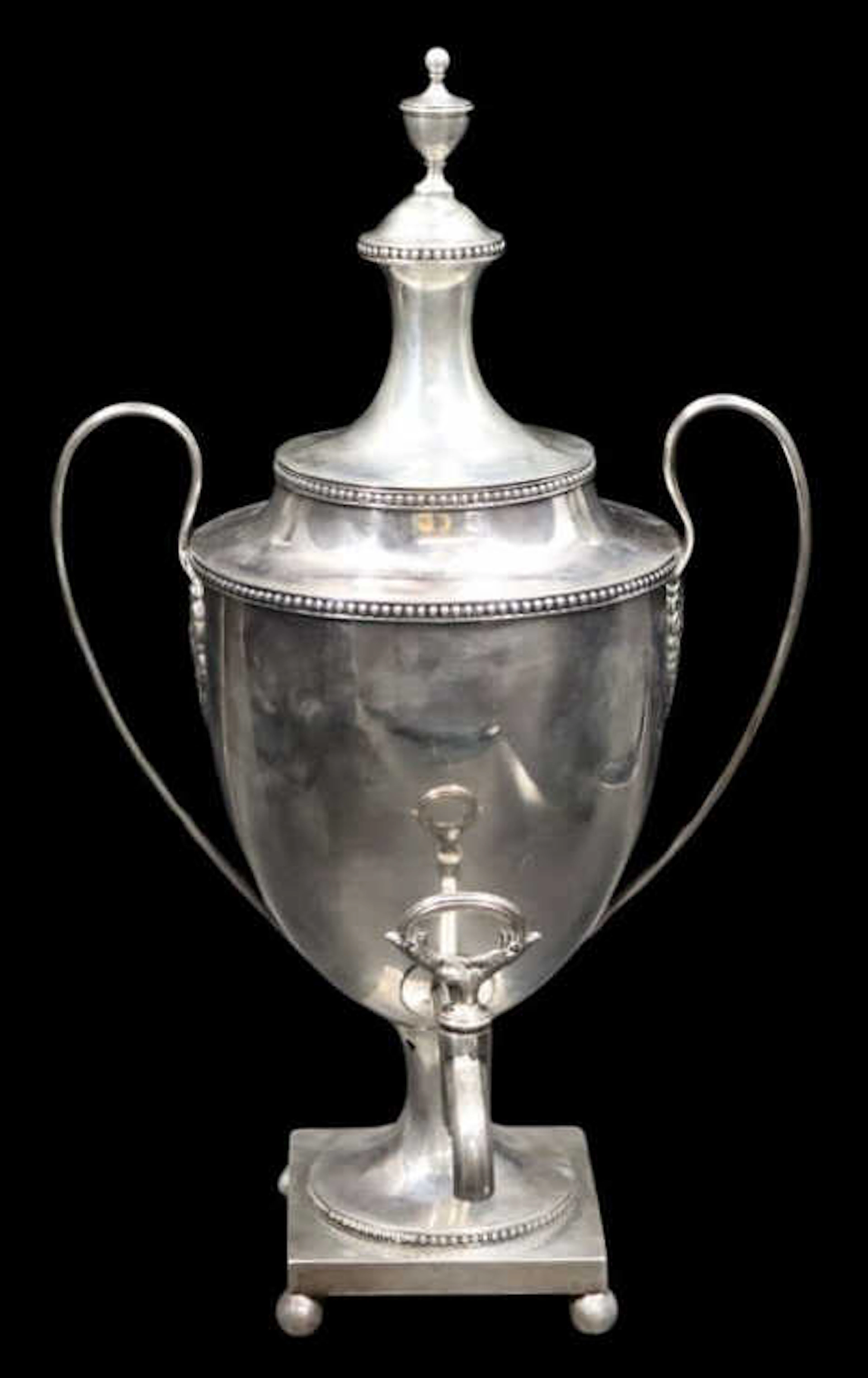 SILVER. Ball, Black & Co. Coin Silver Urn.
