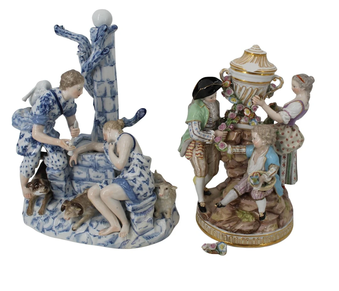 MEISSEN Porcelain Grouping .