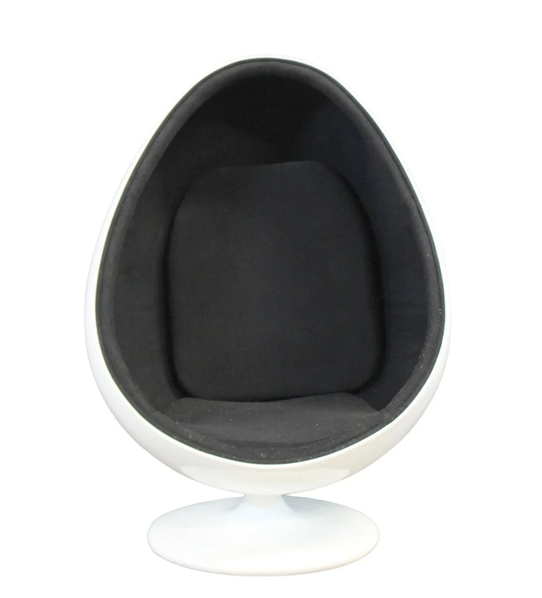 Vintage Upholstered Ovalia Style Egg Chair.
