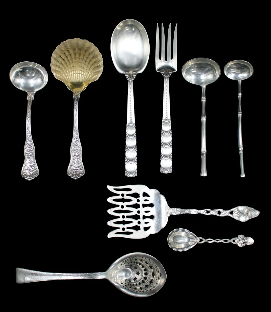 STERLING. Grouping of Tiffany & Co. Serving