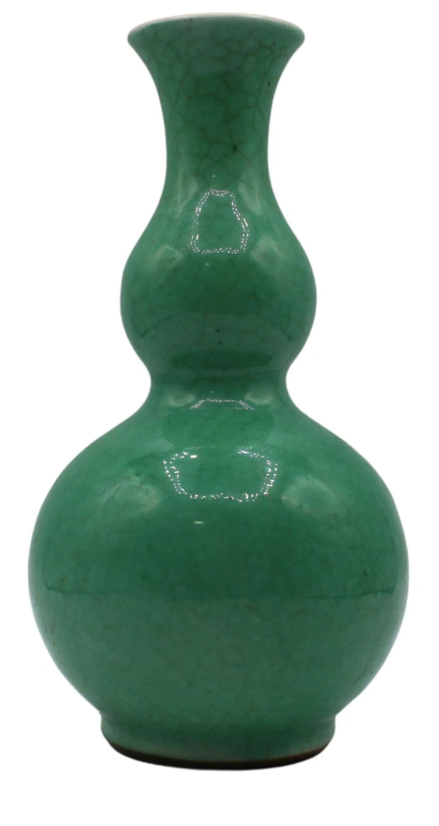 Chinese Qing Dynasty Apple Green Double Gourd
