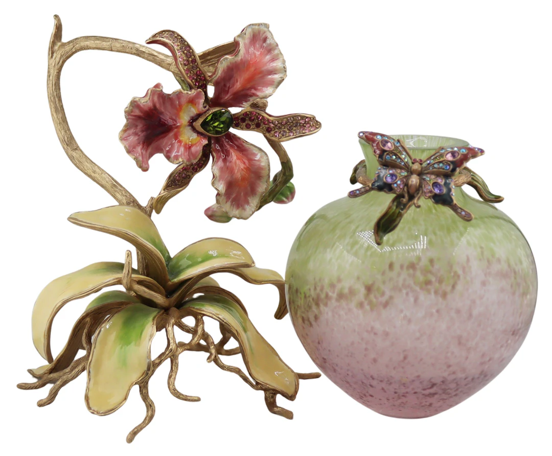 (2) Jay Strongwater Decorative Objects.