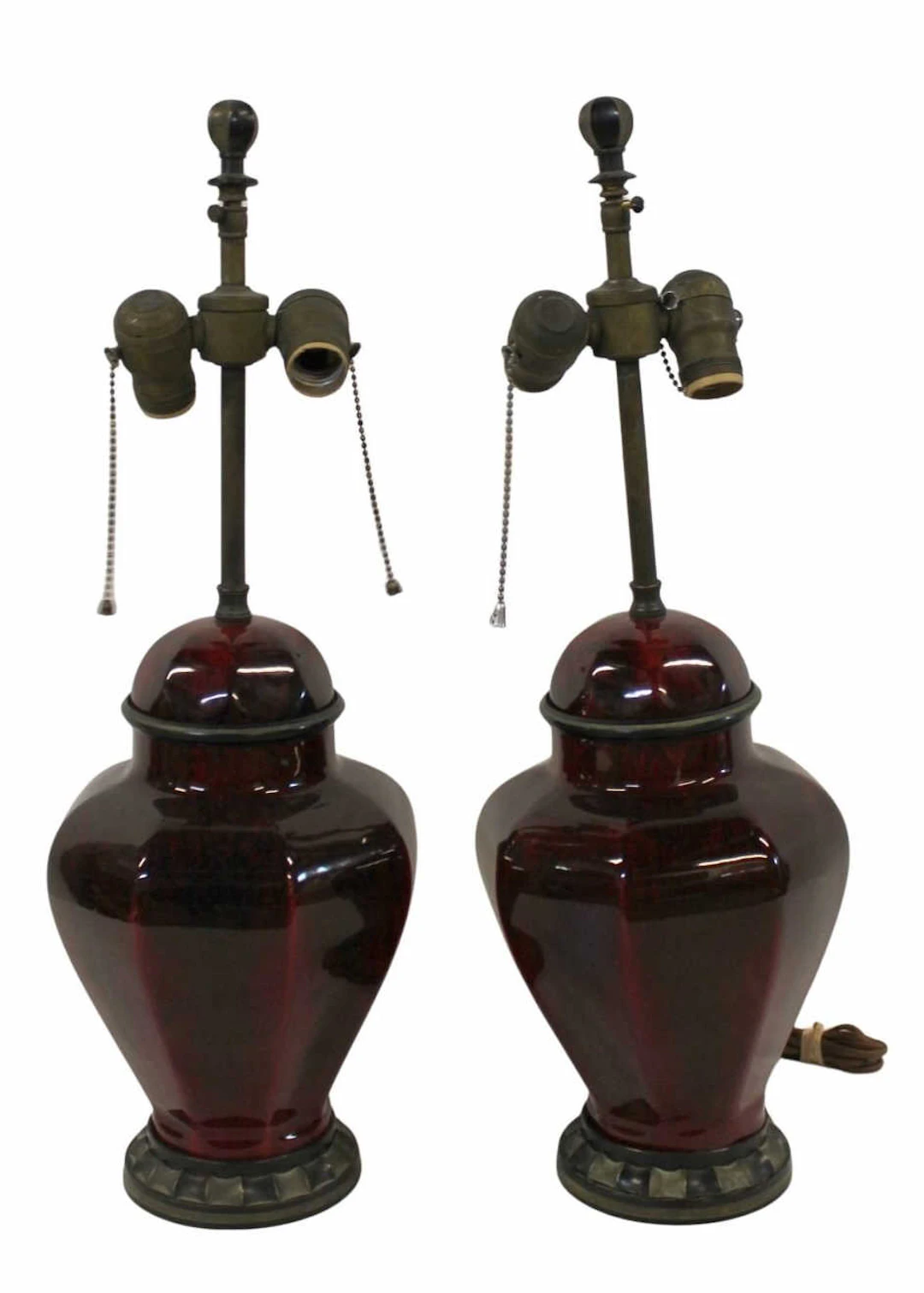 M.P. PAUL MILET Signed Sevres Lamps.