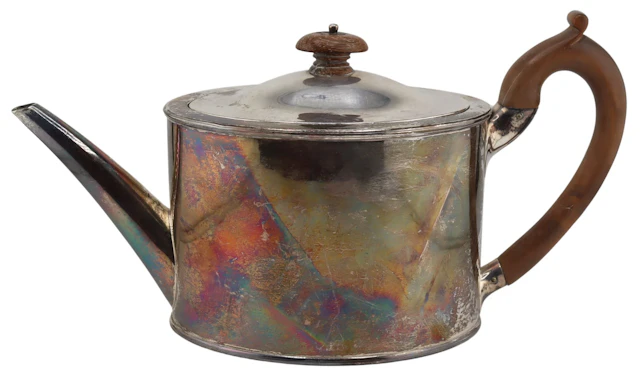 SILVER. George III Wakelin & Taylor Silver Teapot.