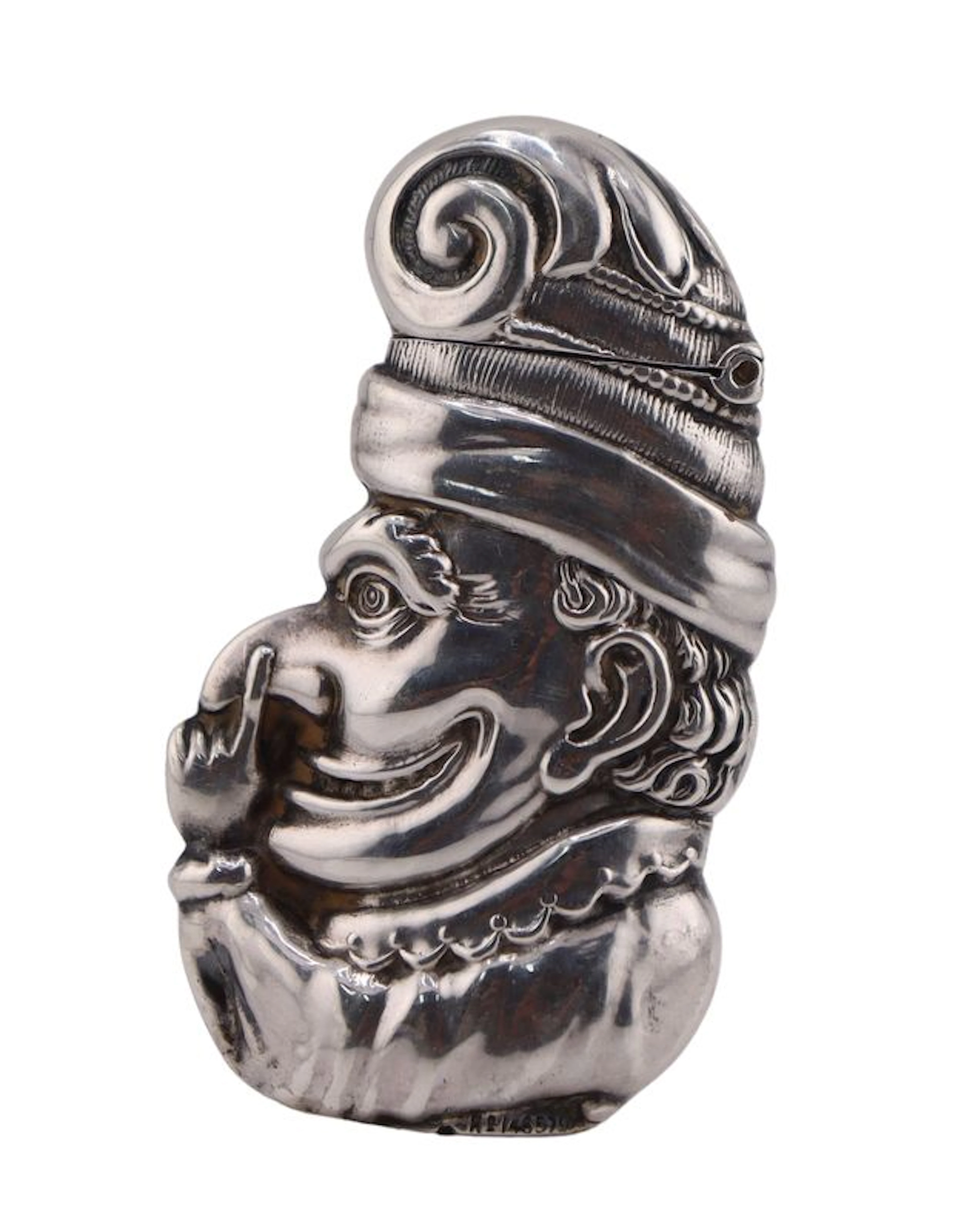SILVER Victorian English Silver Novelty Vesta Case