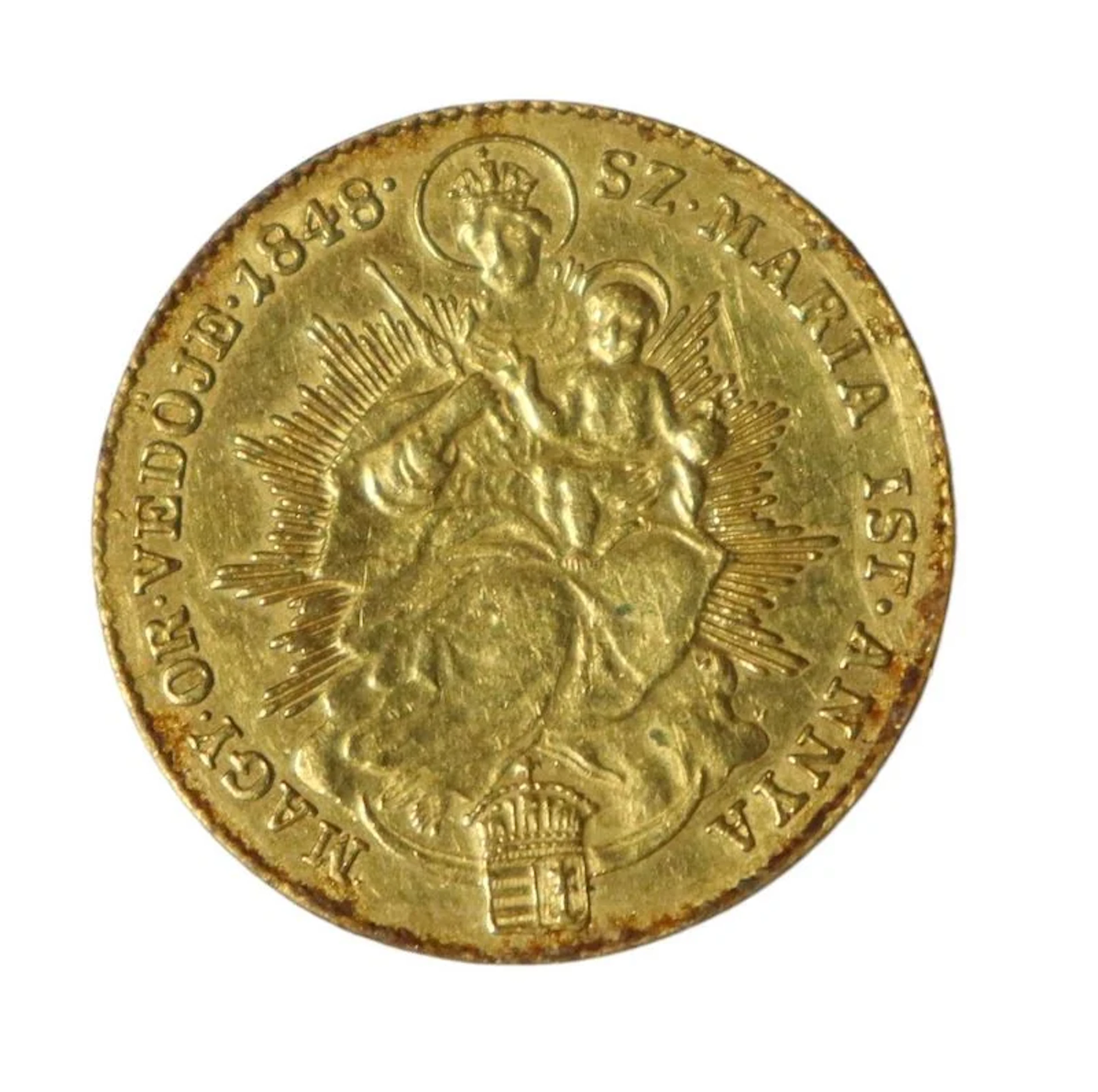 BULLION. 1848 1 Ducat Hungarian Gold Coin