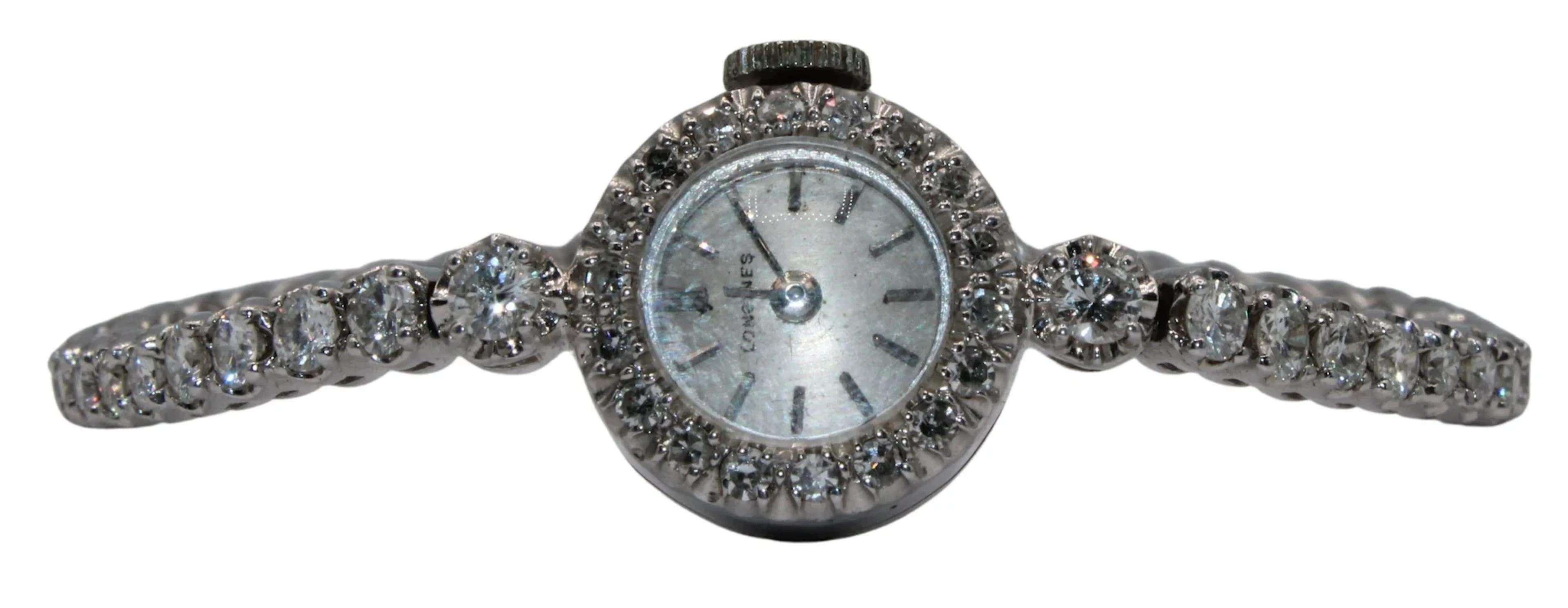 JEWELRY. 14kt Gold and Diamond Cocktail Watch.