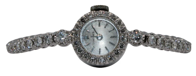 JEWELRY. 14kt Gold and Diamond Cocktail Watch.